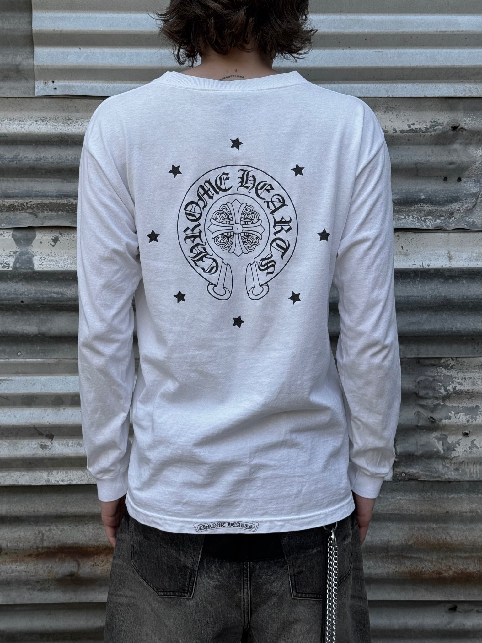 2000S CHROME HEARTS HORSESHOE LOGO TEE