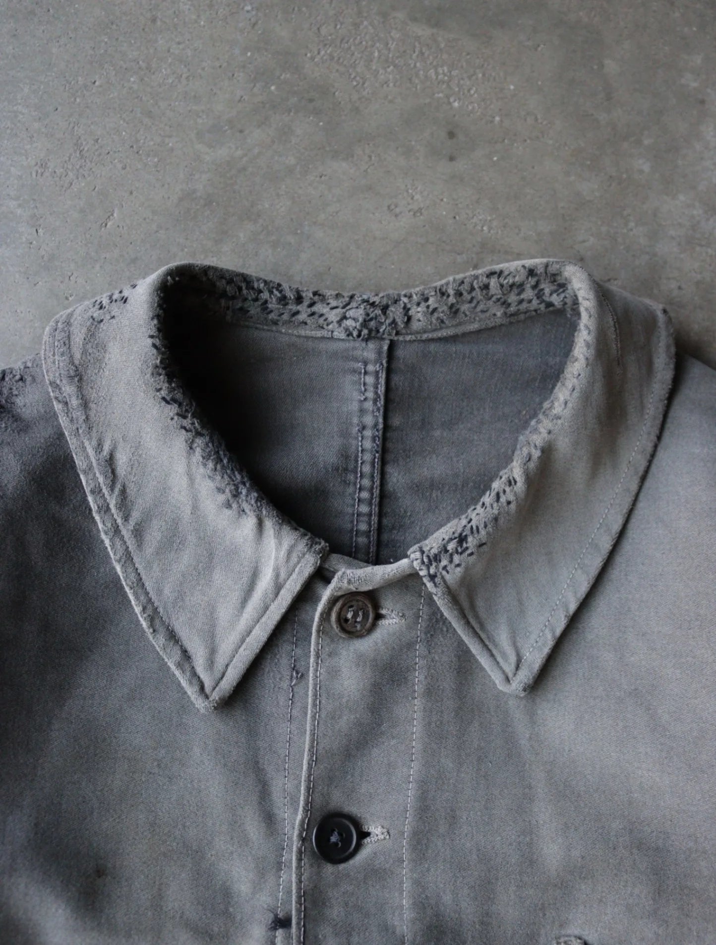 1940S FRENCH CHORE PATCHED JACKET