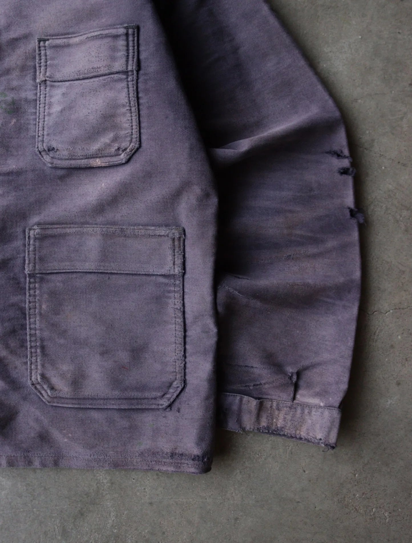 1950S FADED PURPLE FRENCH CHORE JACKET