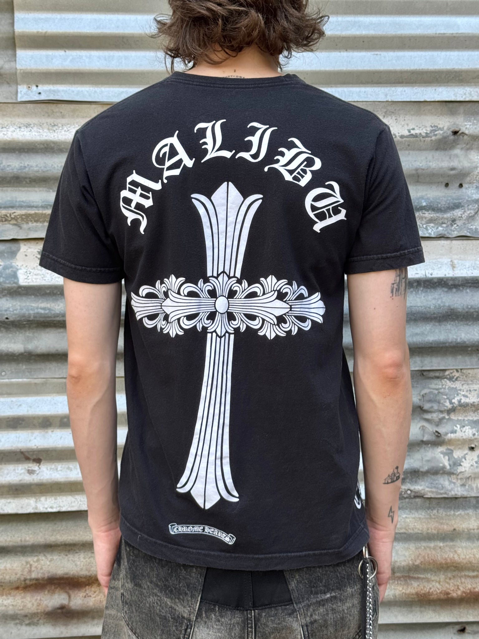 2000S CHROME HEARTS CROSS MALIBU TEE