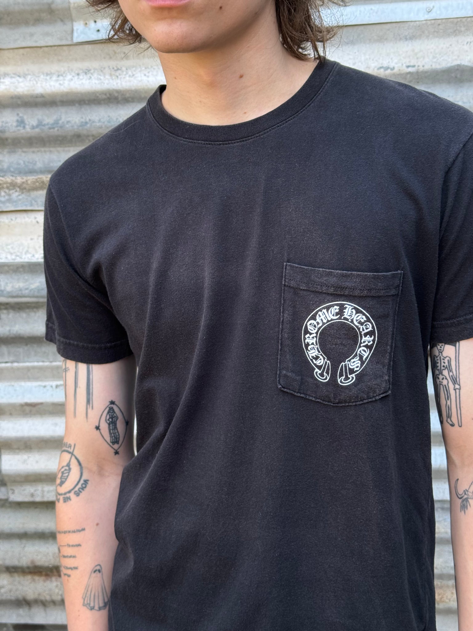 2000S CHROME HEARTS CROSS MALIBU TEE