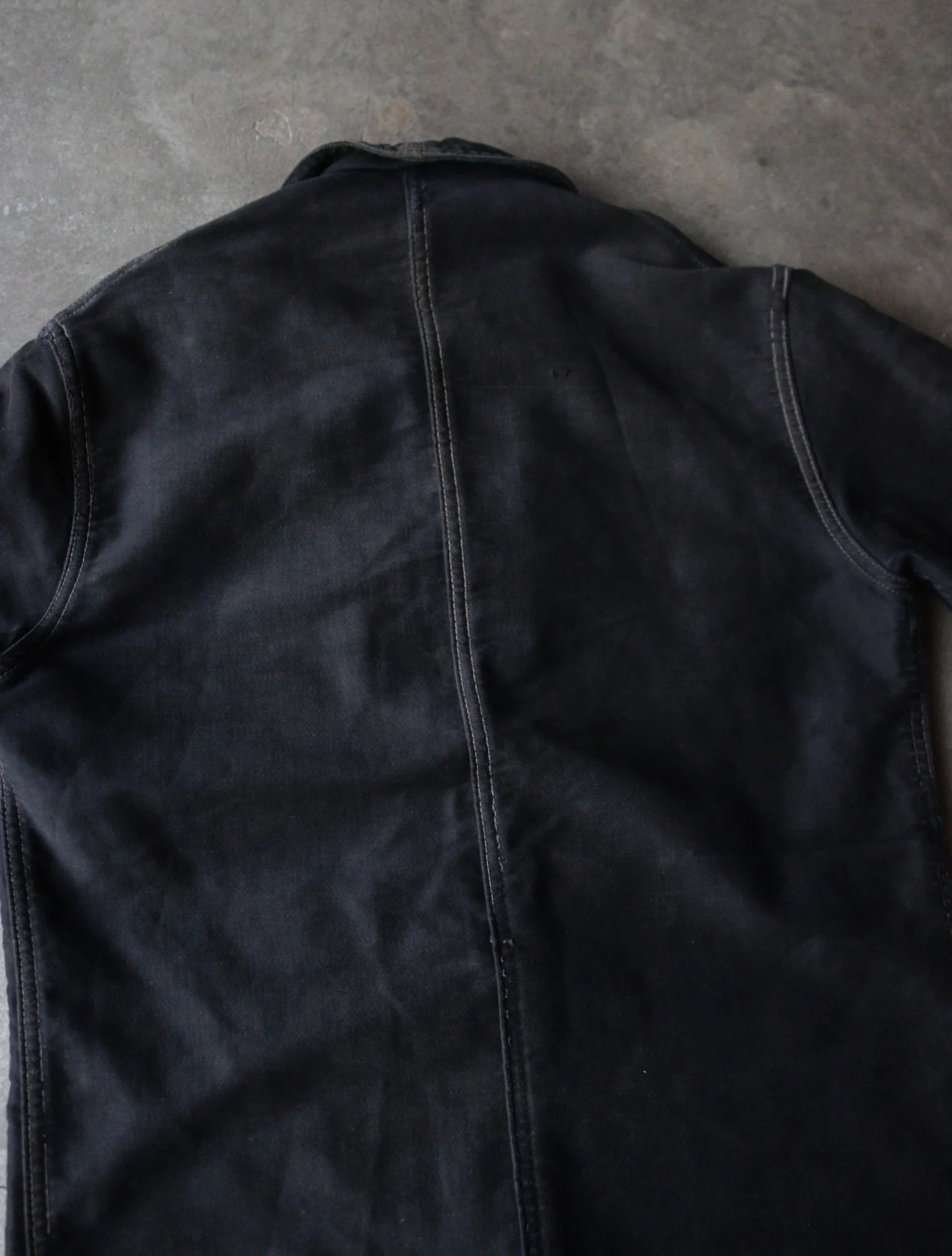 1940S BLACK FRENCH MOLESKIN JACKET