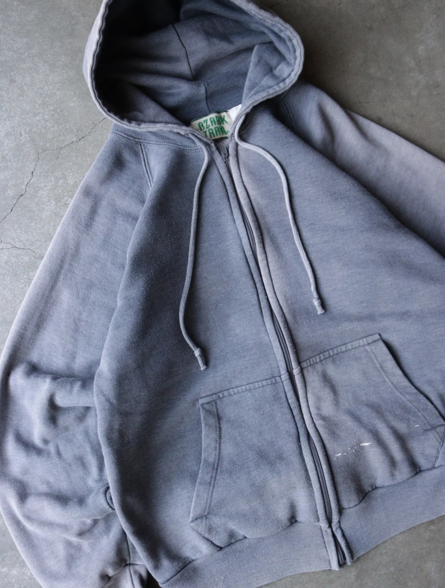 1990S FADED THERMAL HOODED SWEATSHIRT