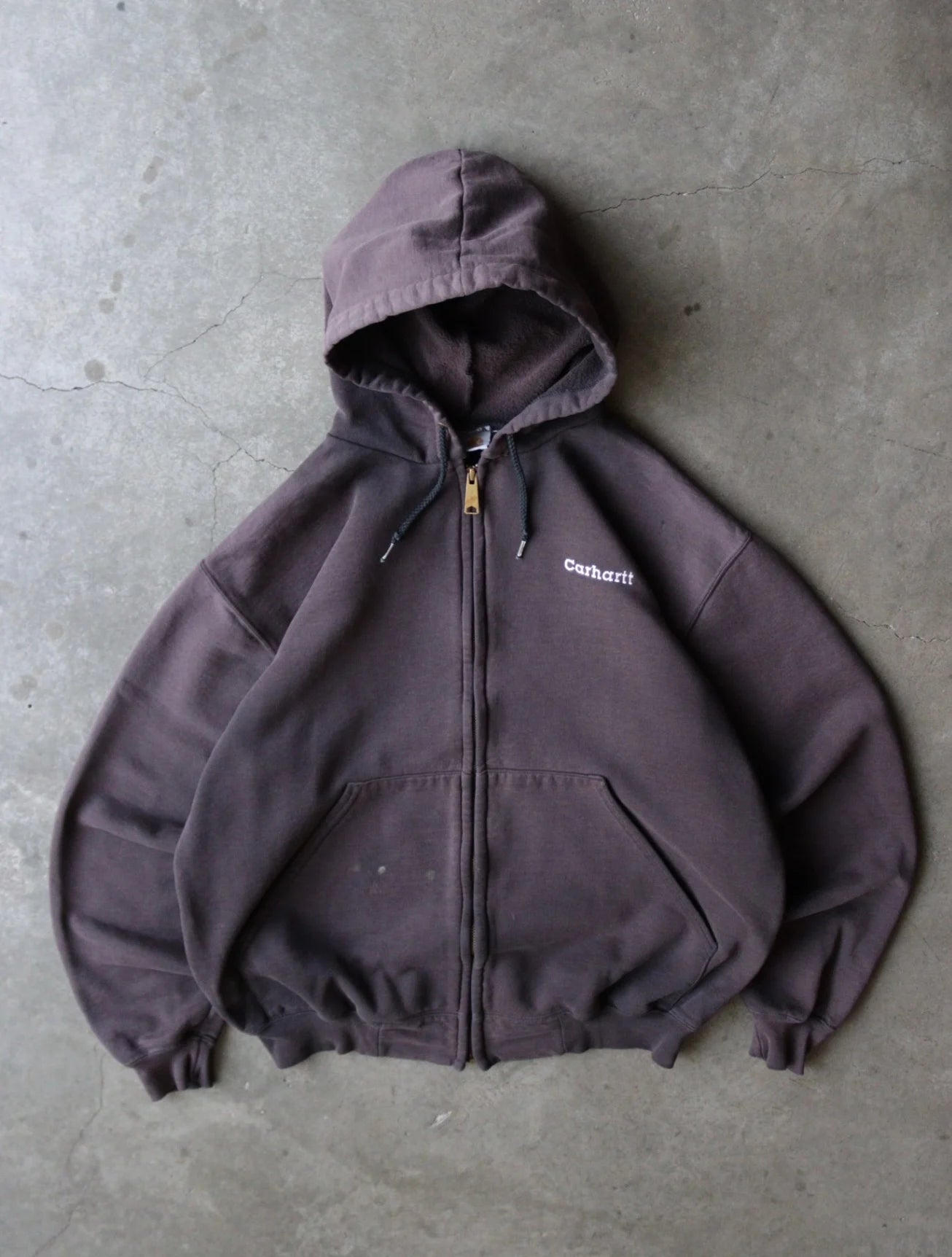 2000S FADED CARHARTT HOODED SWEATSHIRT