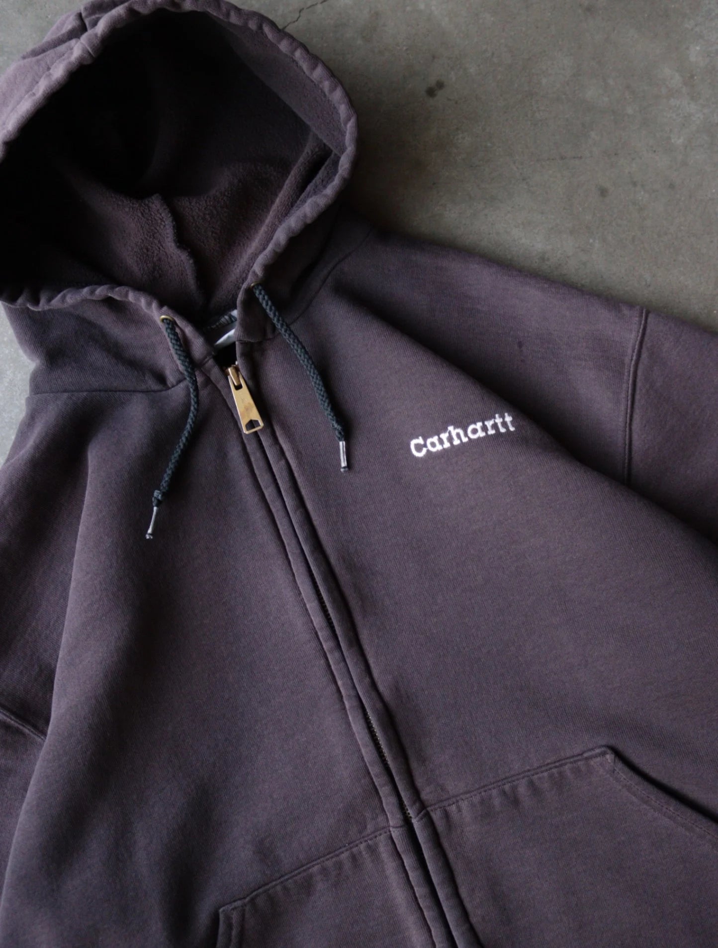 2000S FADED CARHARTT HOODED SWEATSHIRT