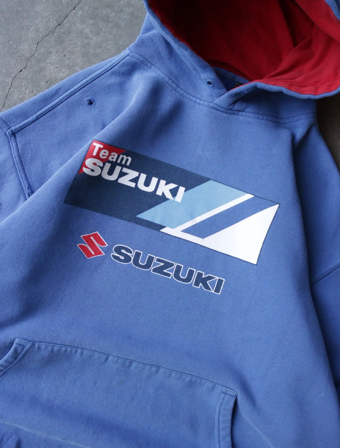 1990S SUZUKI HOODED SWEATSHIRT