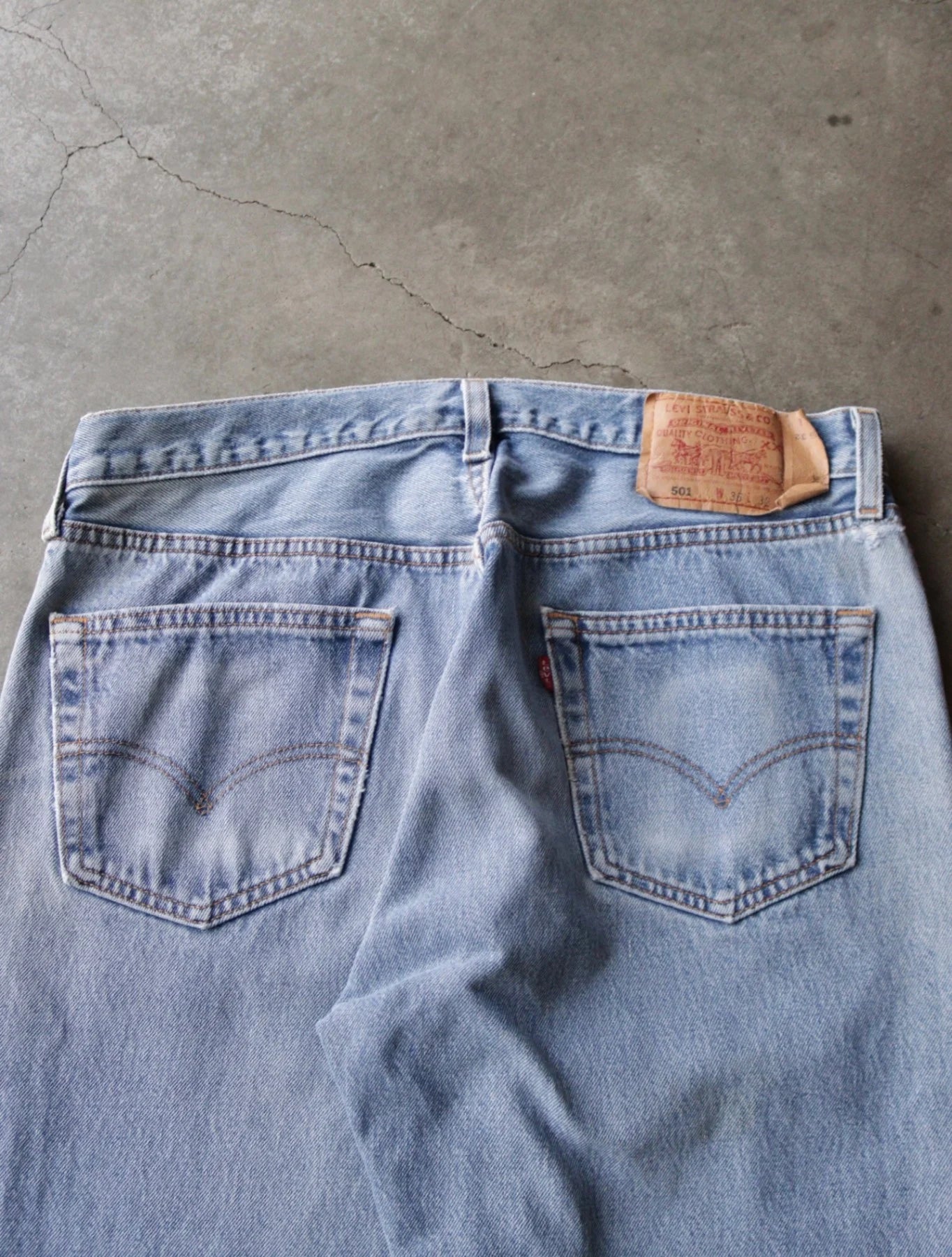 1990S LEVI'S 501 PAINTED DENIM PANTS