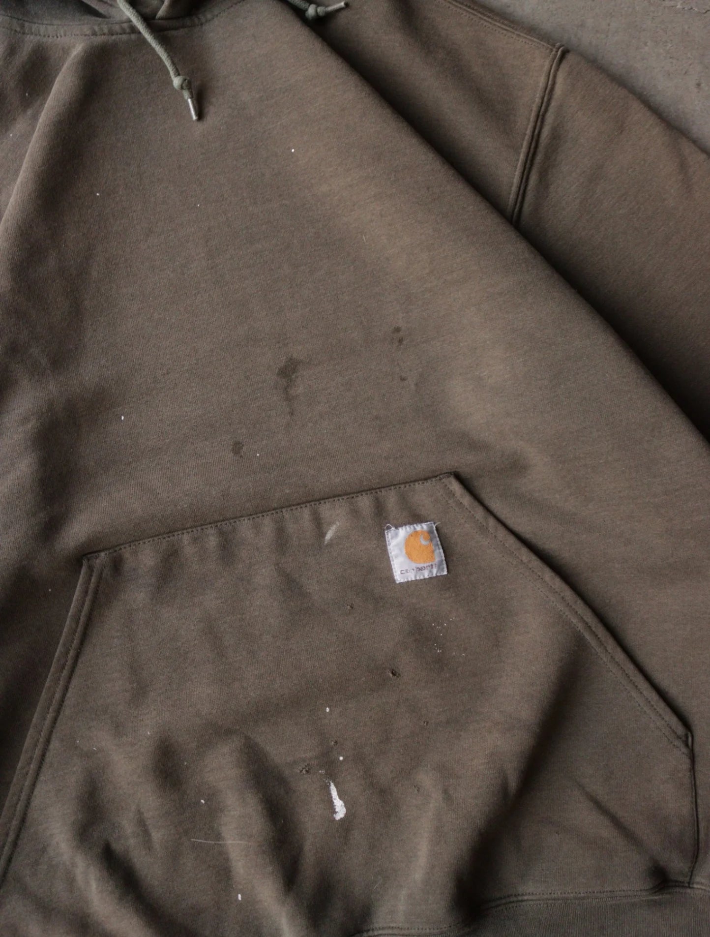 1990S FADED CARHARTT HOODED SWEATSHIRT