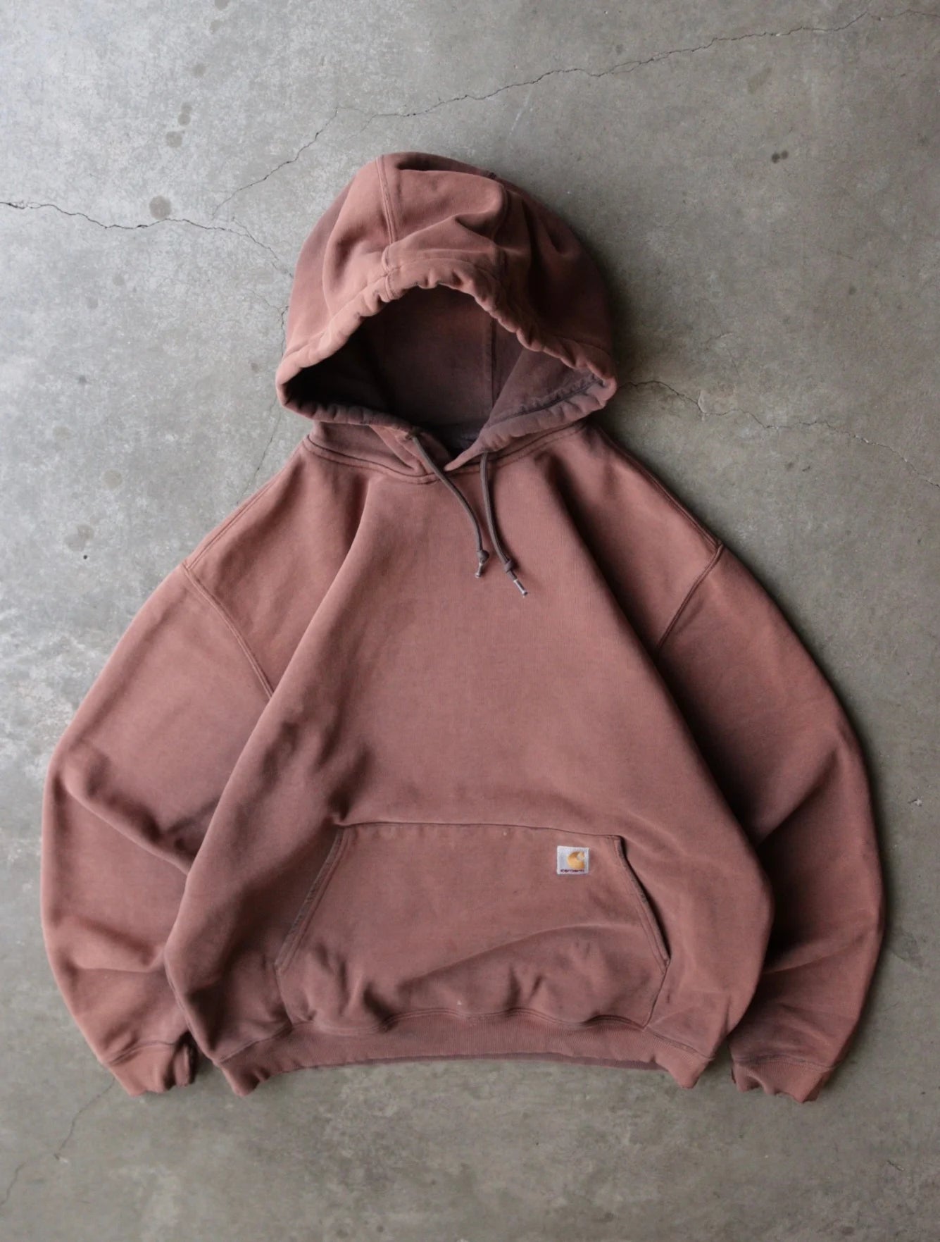 1990S FADED CARHARTT HOODED SWEATSHIRT