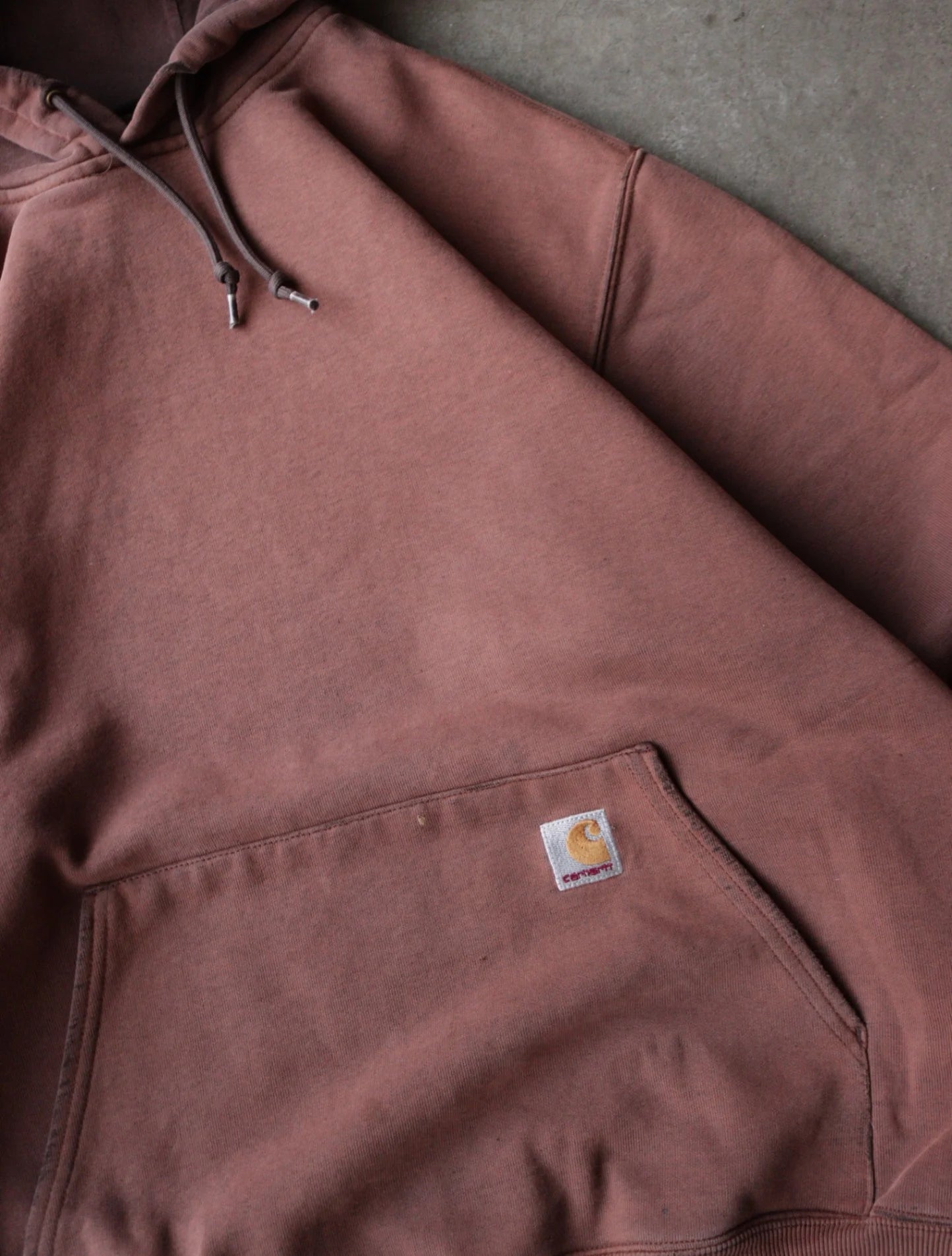 1990S FADED CARHARTT HOODED SWEATSHIRT