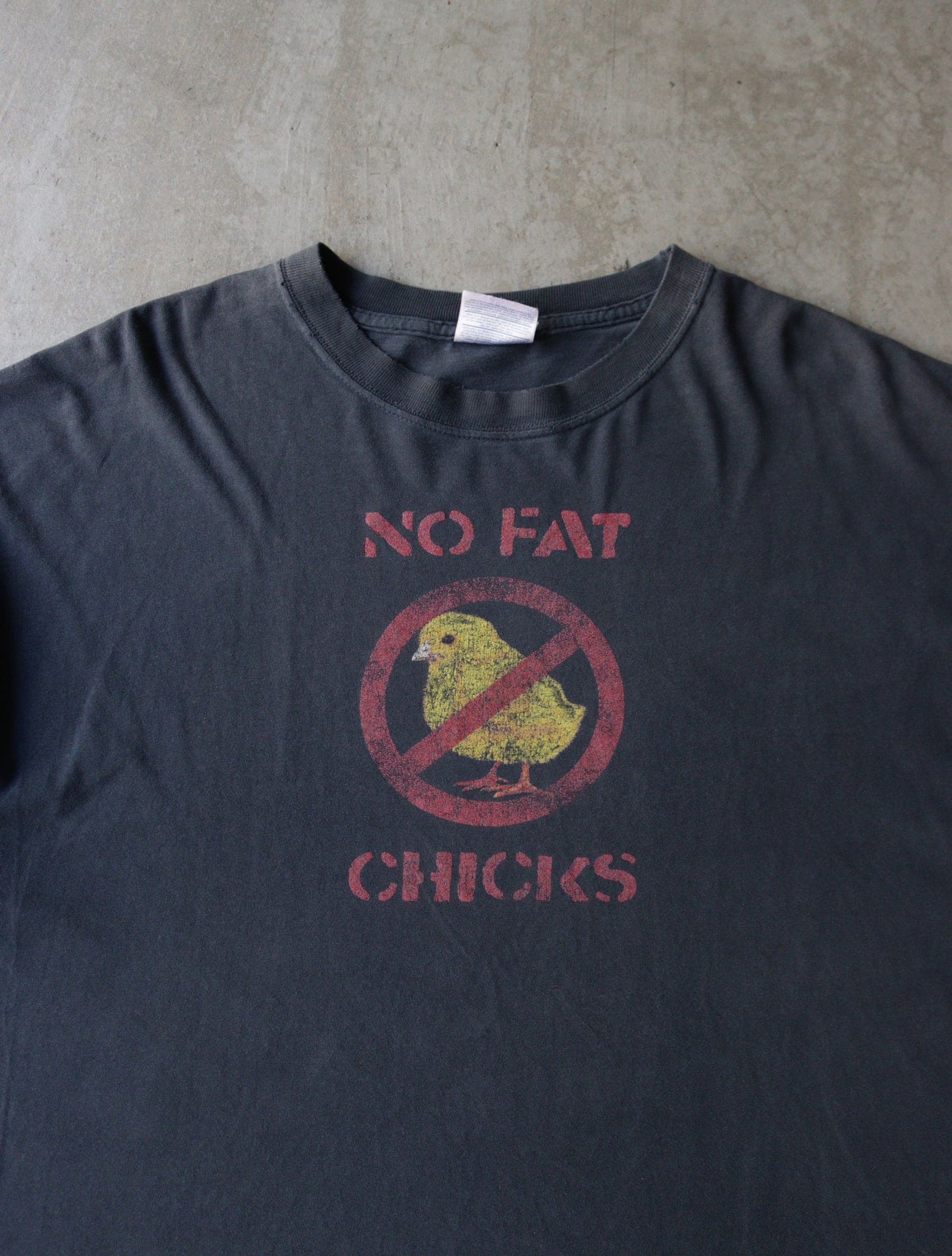 T-Shirt Homme 'No Fat Chicks' - Humour Offensif & Ironic Meme - Cadeau Tee Drôle