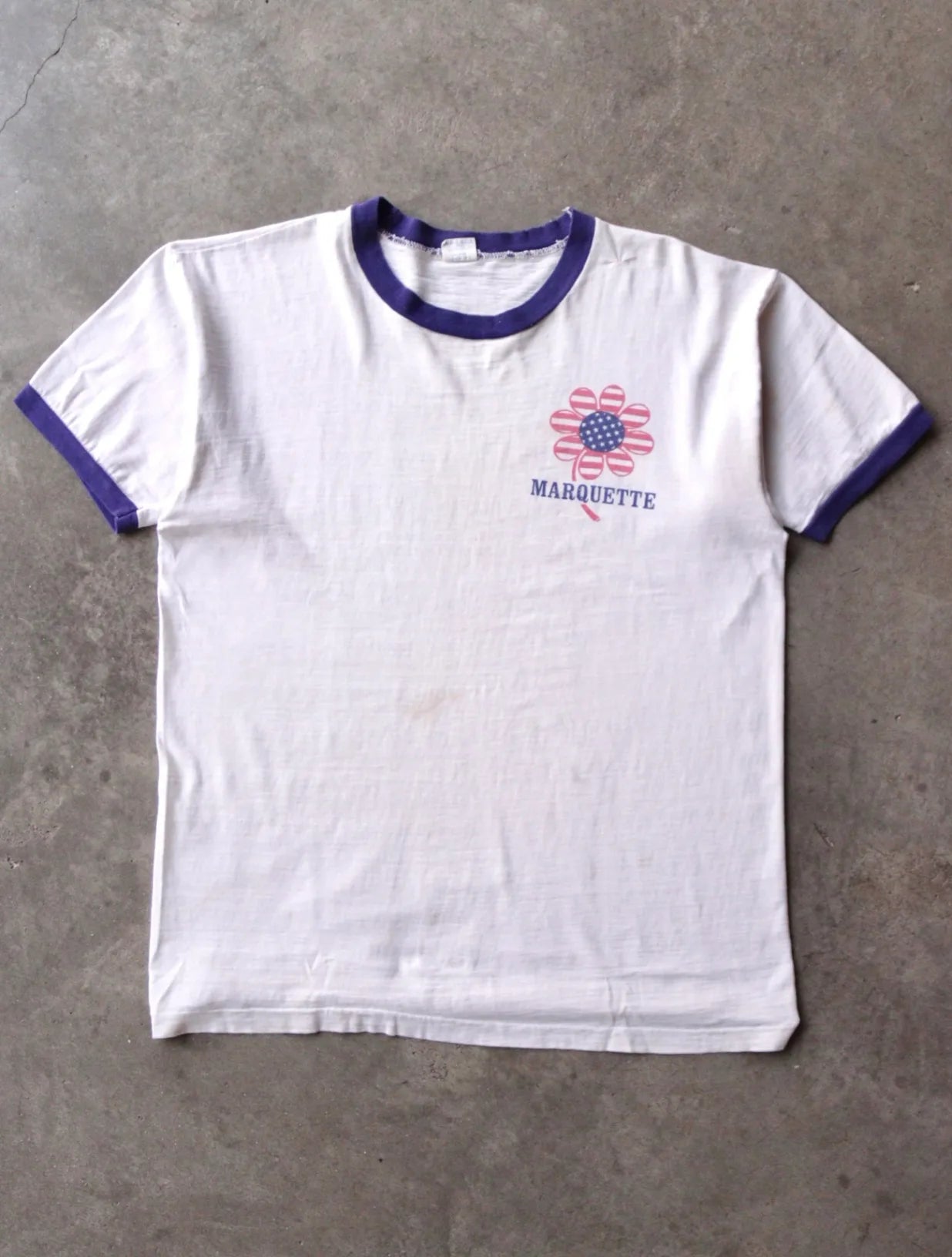 1980S MARQUETTE RINGER TEE