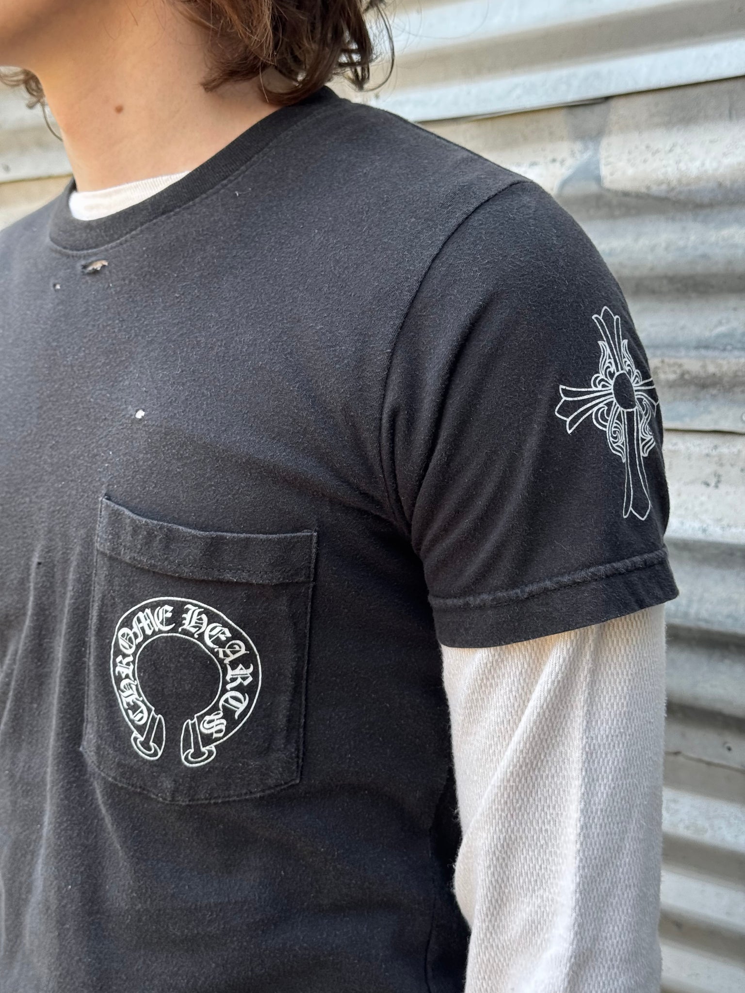 2000S CHROME HEARTS MULTI LOGO TEE + THERMAL