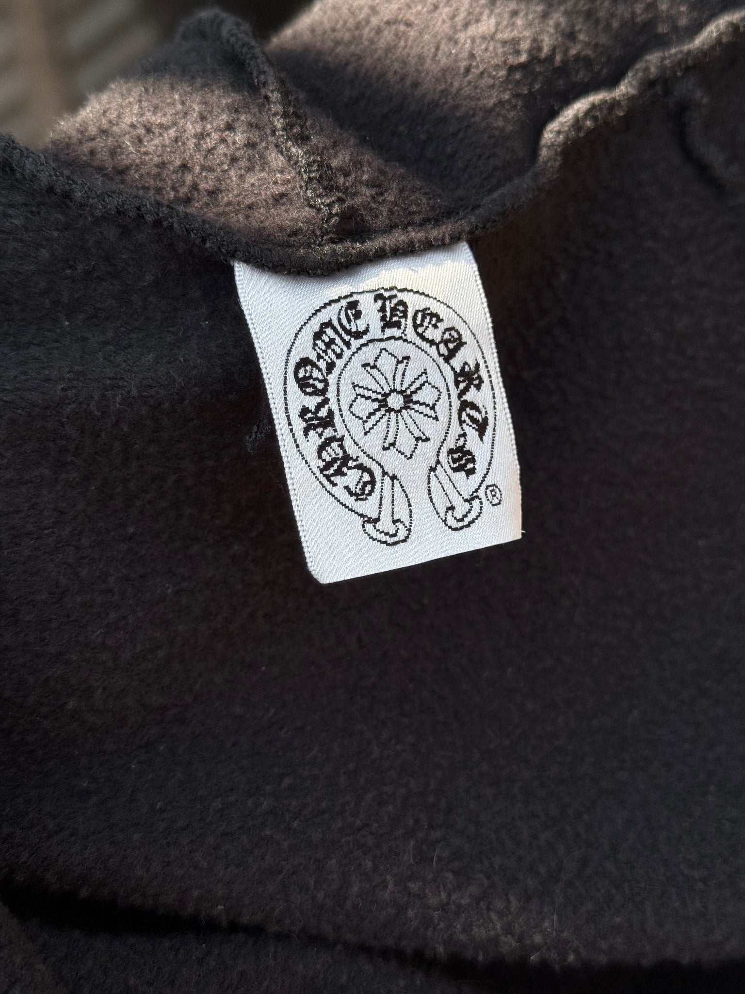 1990S CHROME HEARTS ZIP UP HOODED SWEATSHIRT