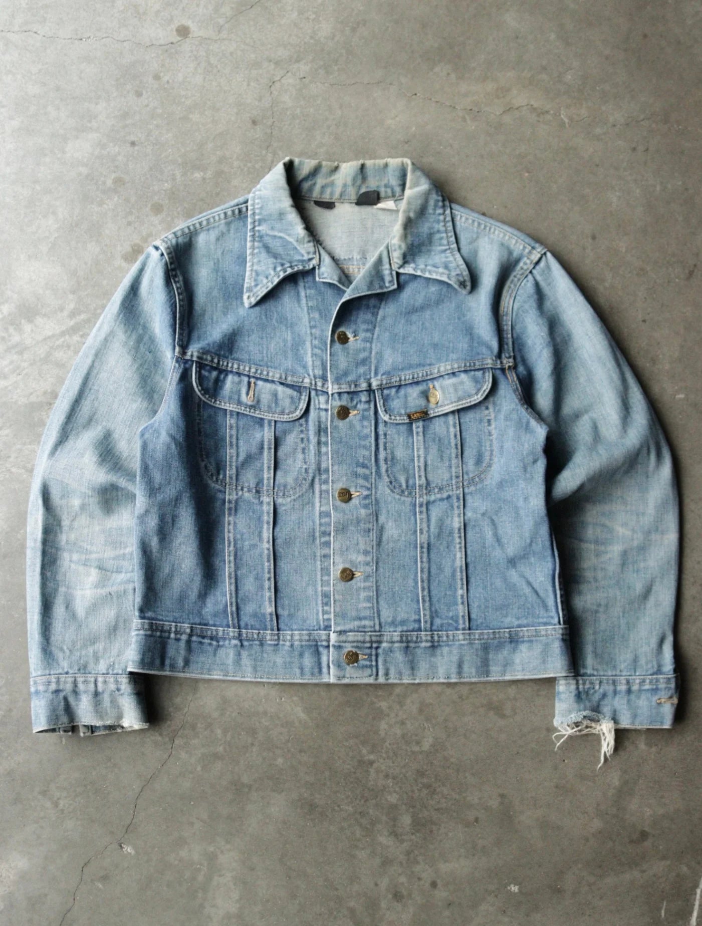 1980S LEE RACING PATCHED DENIM JACKET