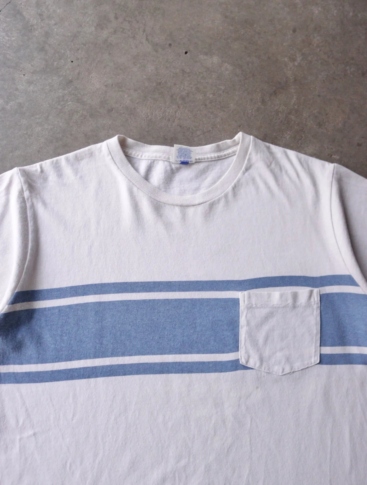 1990S STRIPPED POCKET TEE