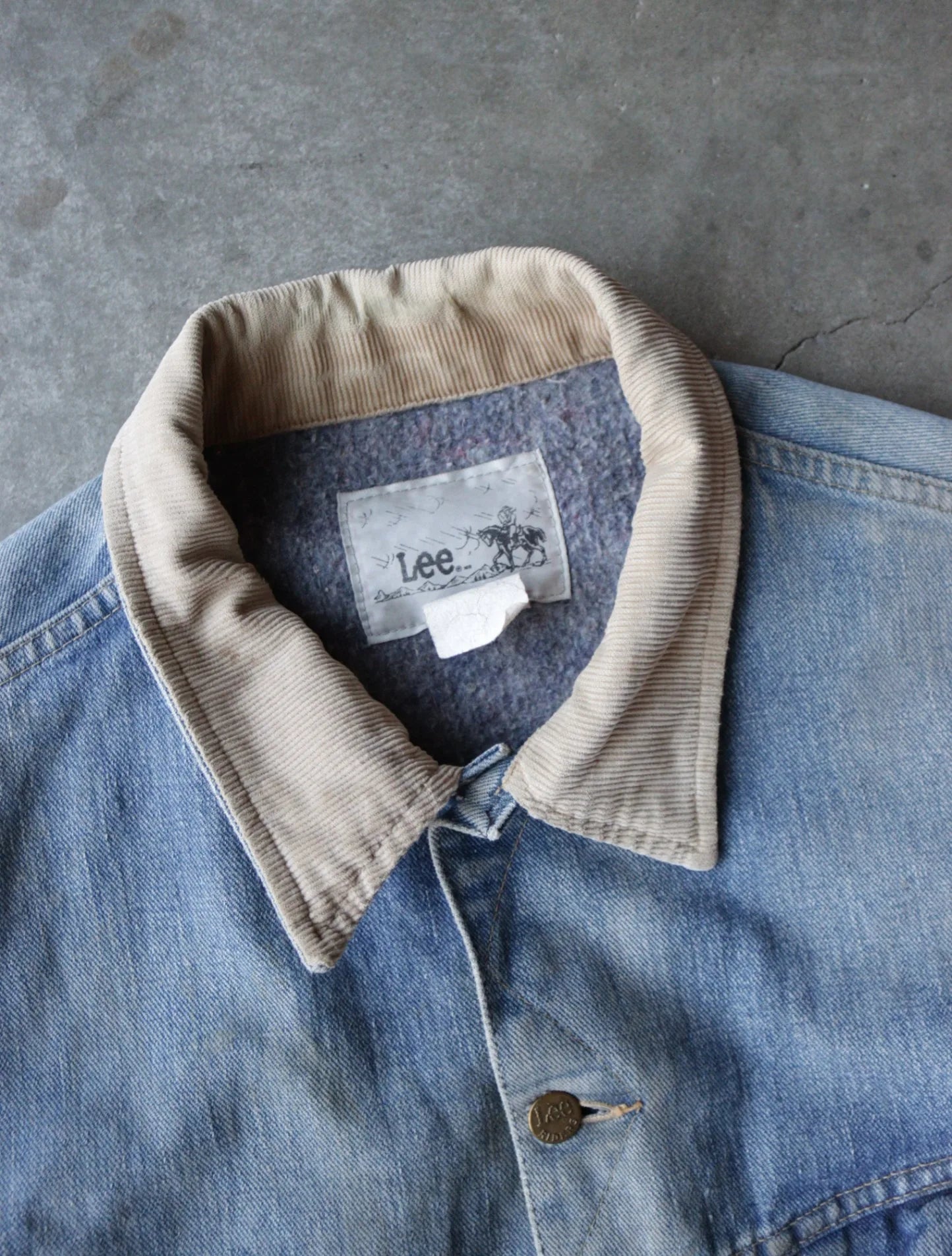 1990S BLANKET LINED LEE DENIM JACKET