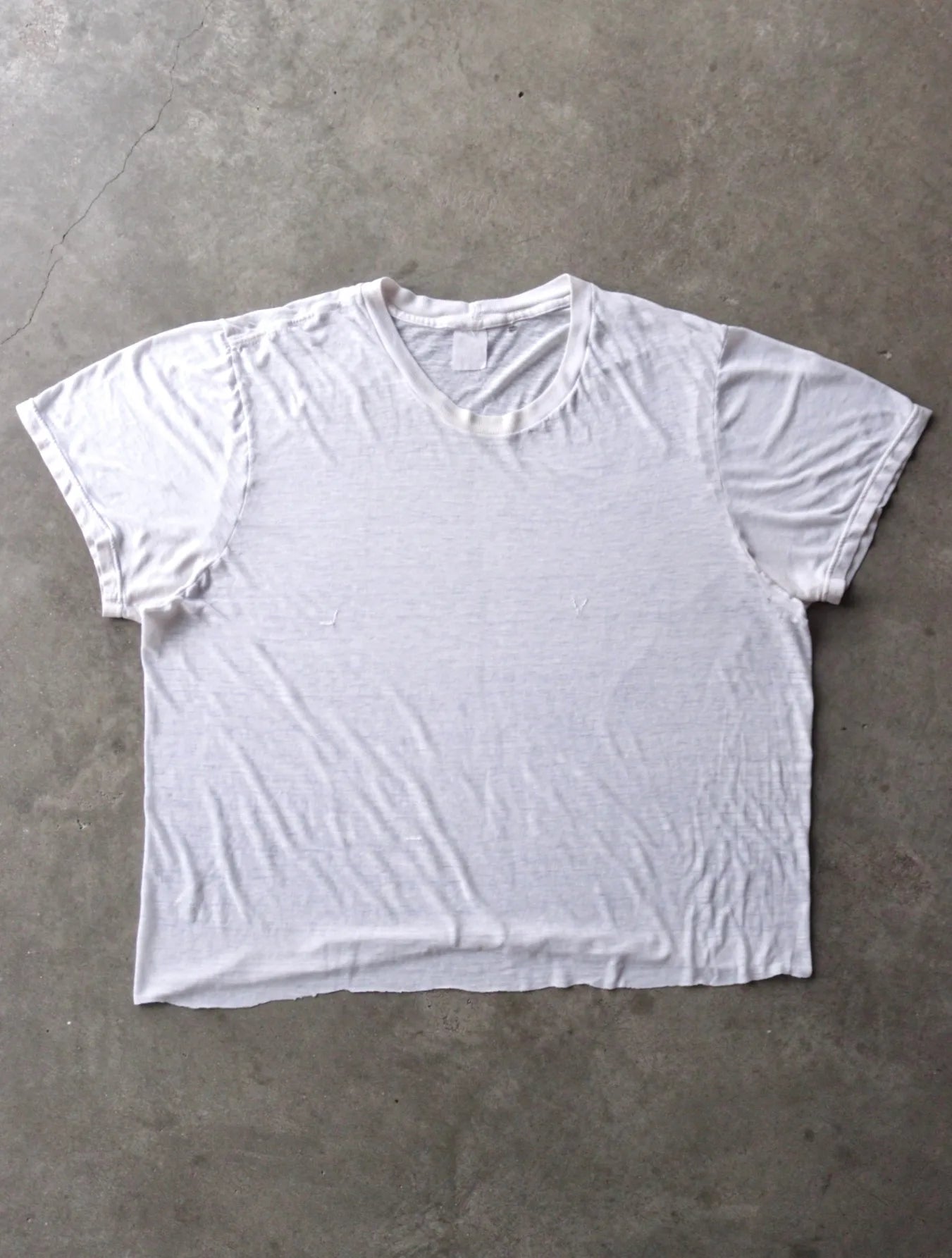 1980S BLANK WHITE TEE