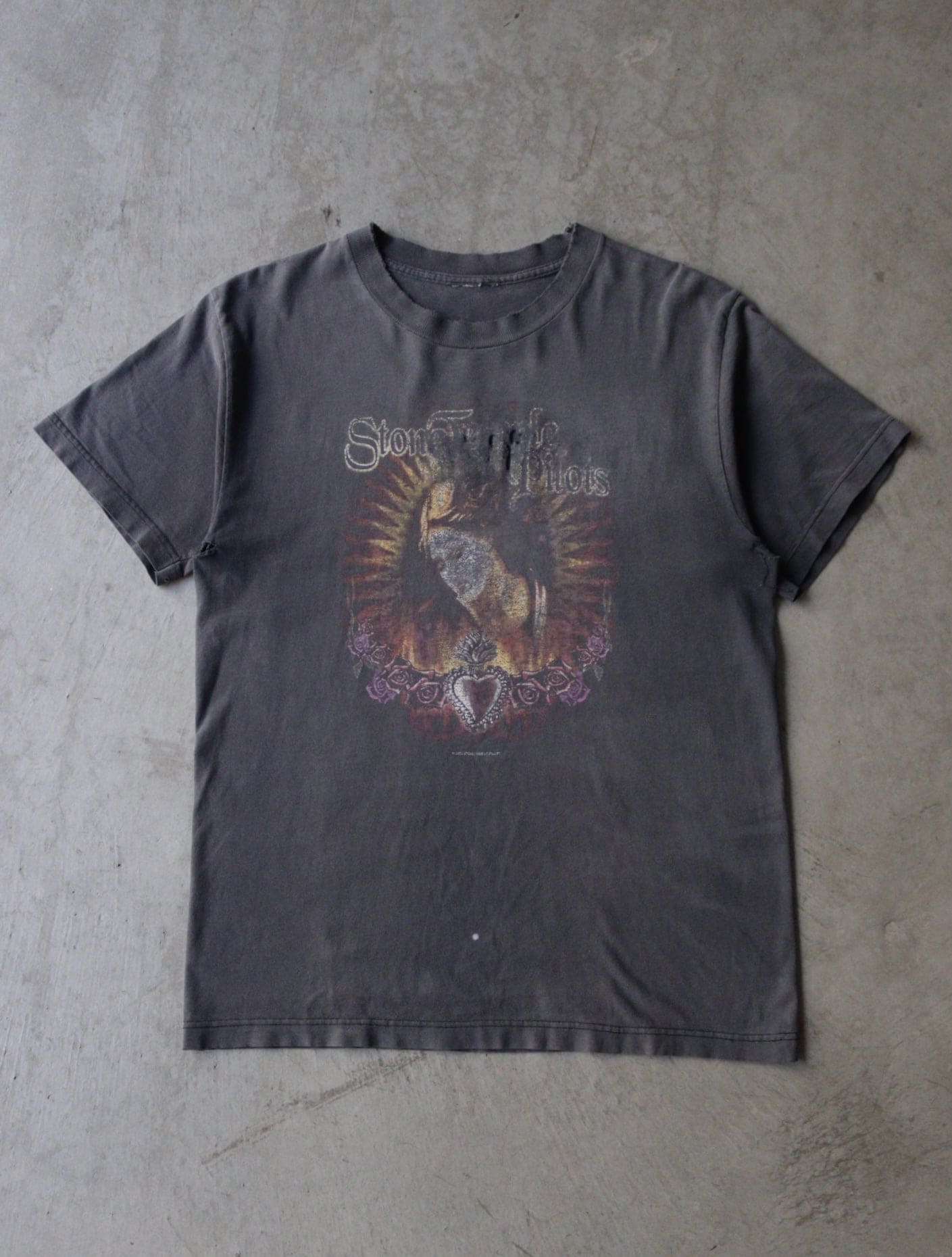 2000S FADED STONE TEMPLE PILOTS DISTRESSED BAND TEE