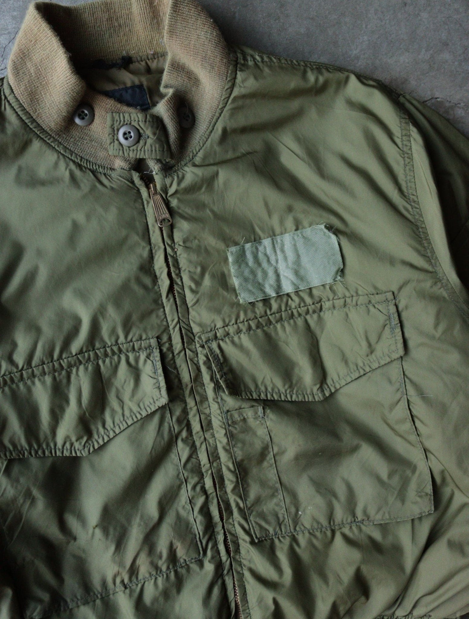 1970S WEP MILITARY GREEN BOMBER JACKET