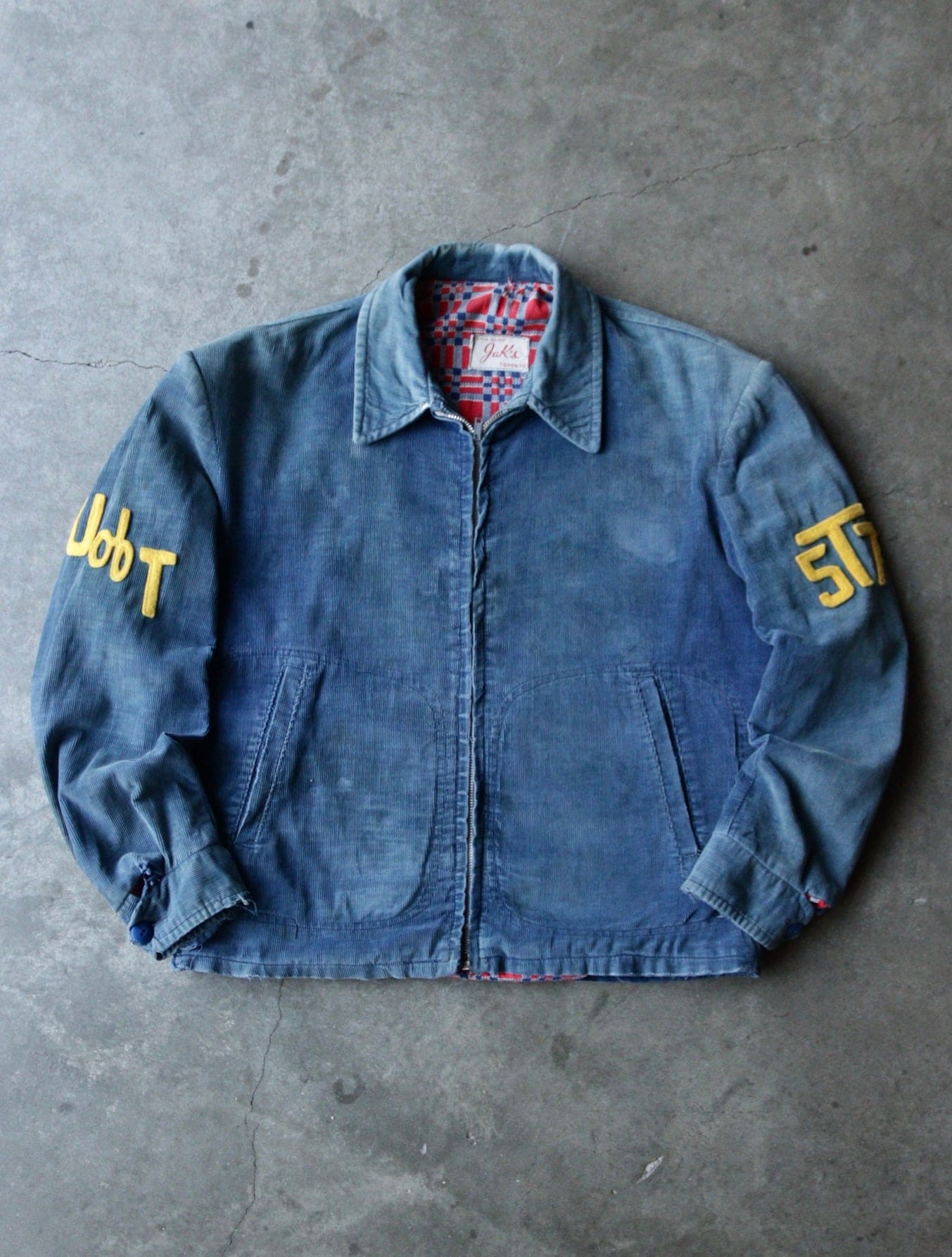 1940S FADED BLUE CORD UOT ENGINEERING JACKET