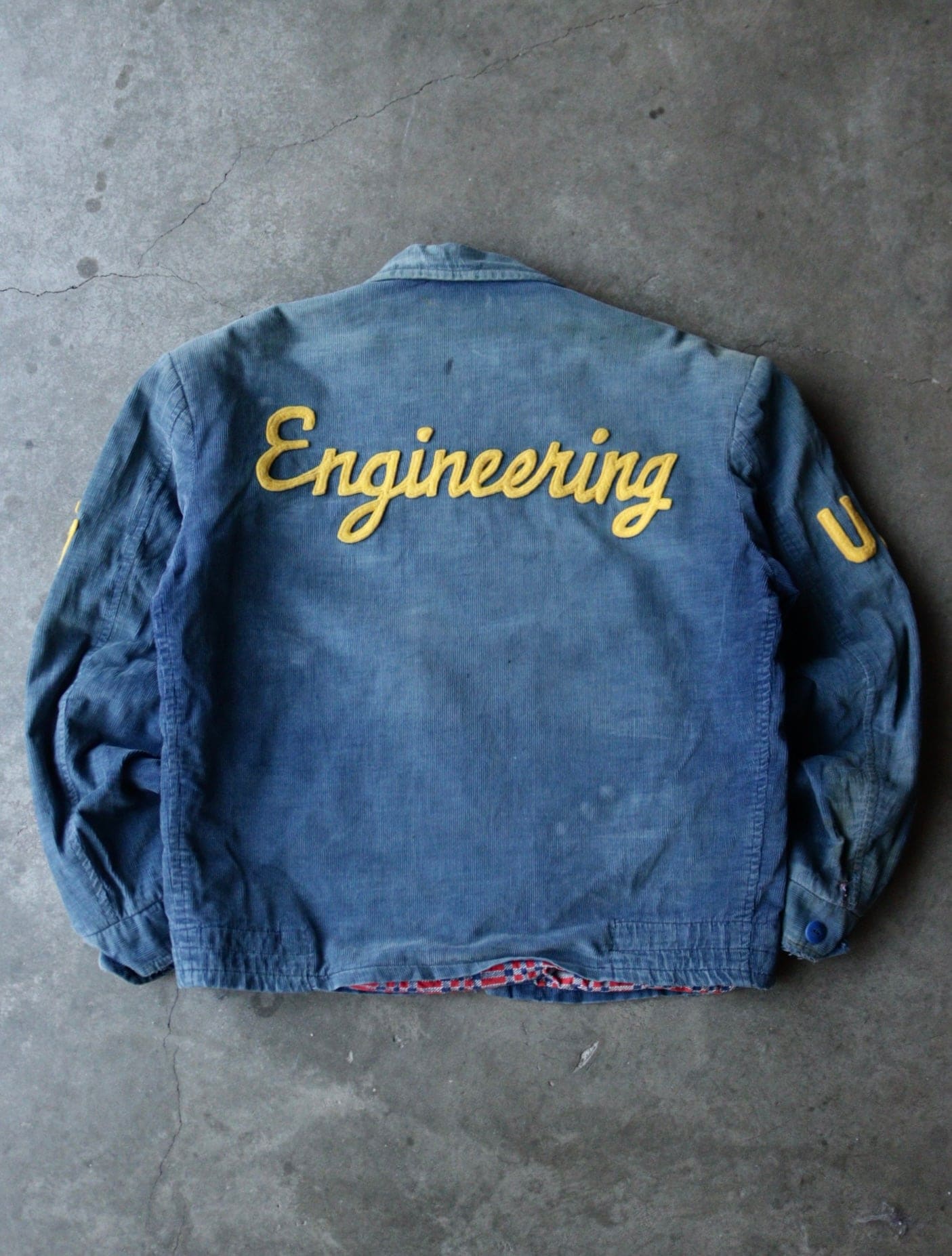 1940S FADED BLUE CORD UOT ENGINEERING JACKET