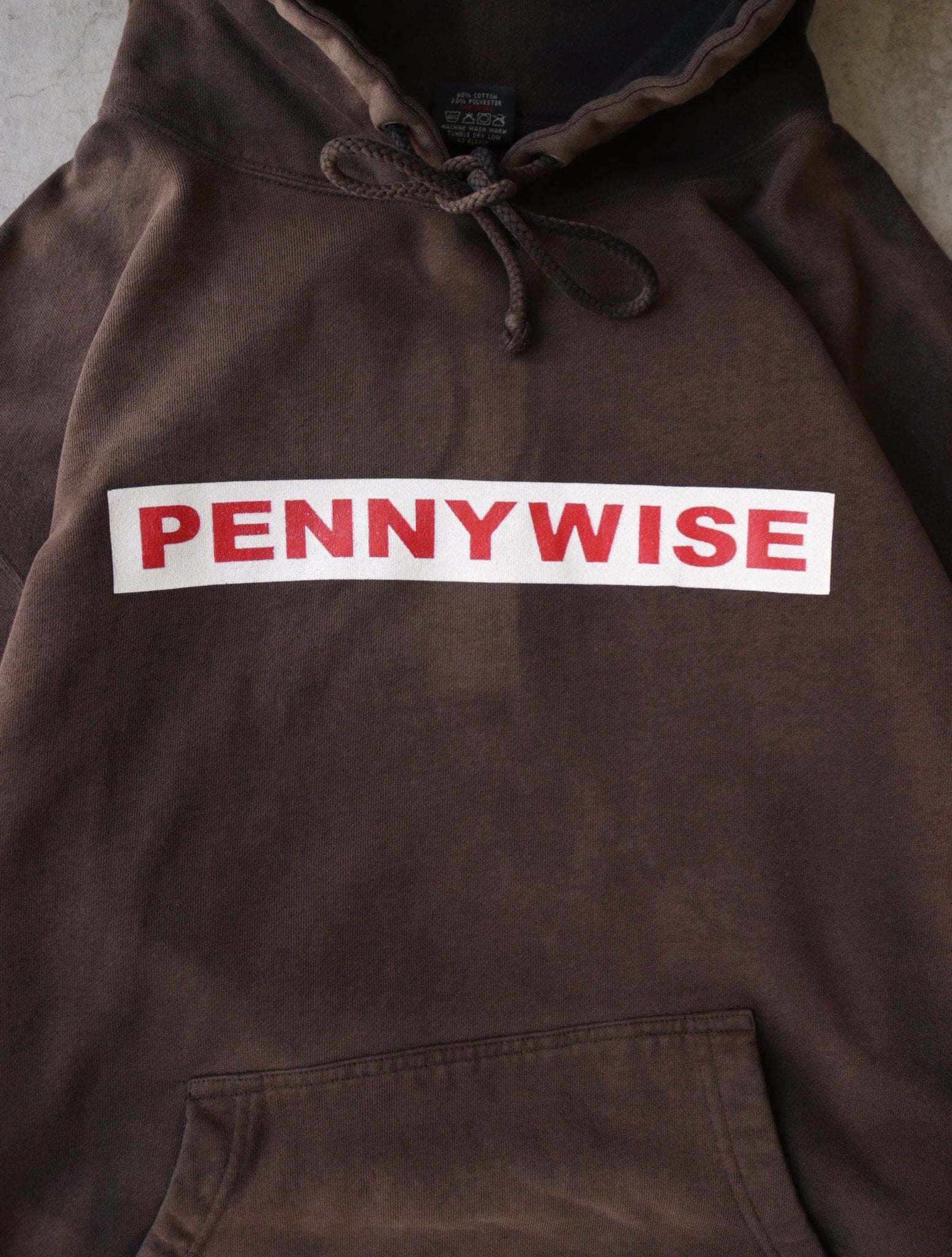 1990S PENNYWISE FADED HOODED SWEATSHIRT