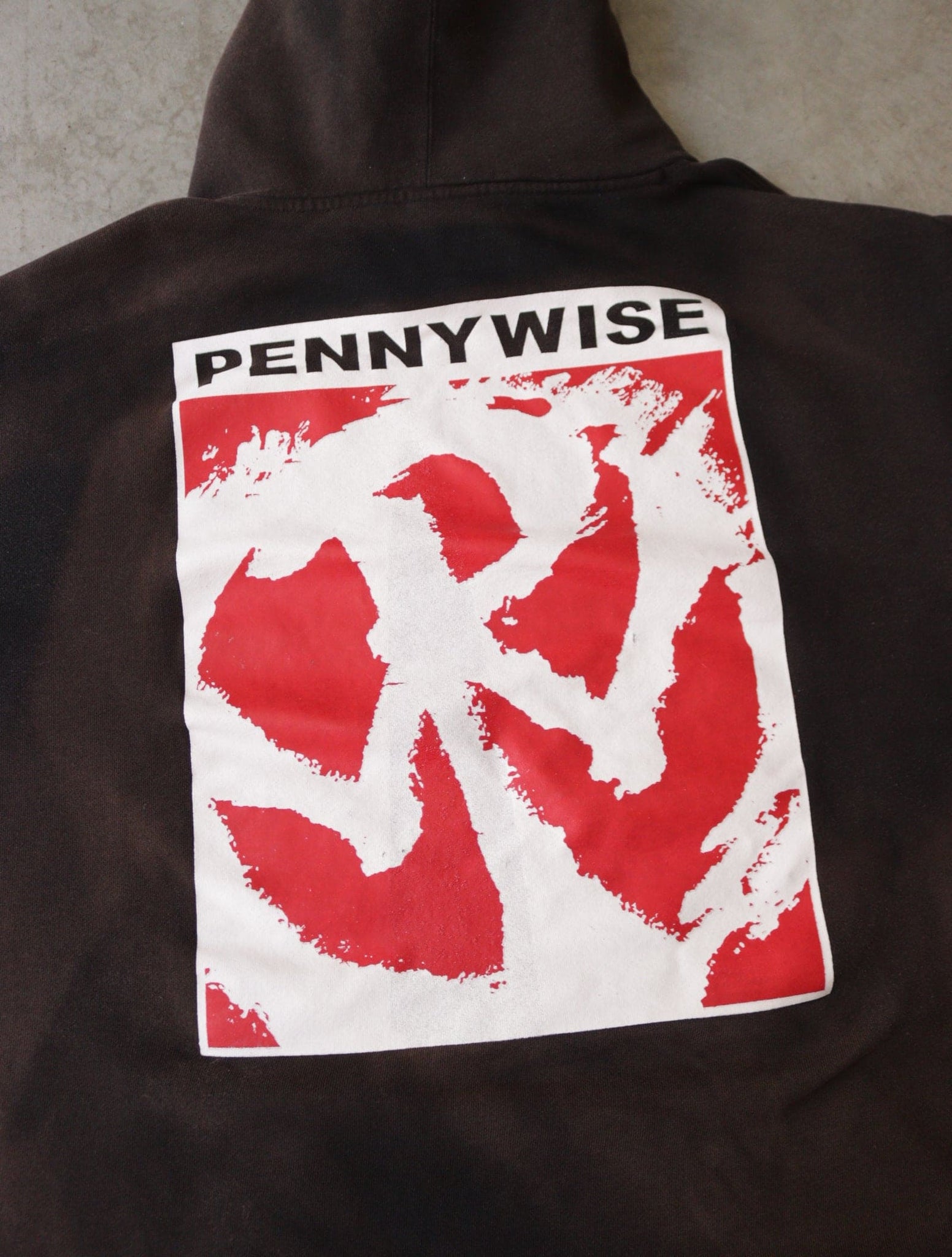 1990S PENNYWISE FADED HOODED SWEATSHIRT