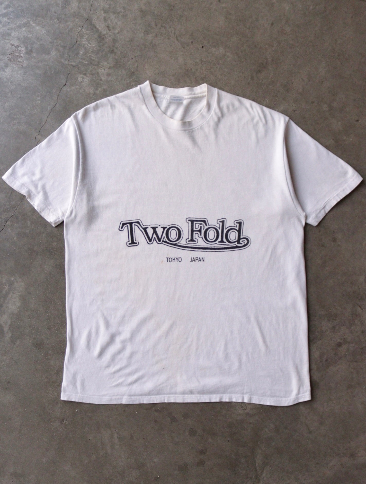 1980S TWO FOLD JAPAN BIKER LOGO TEE