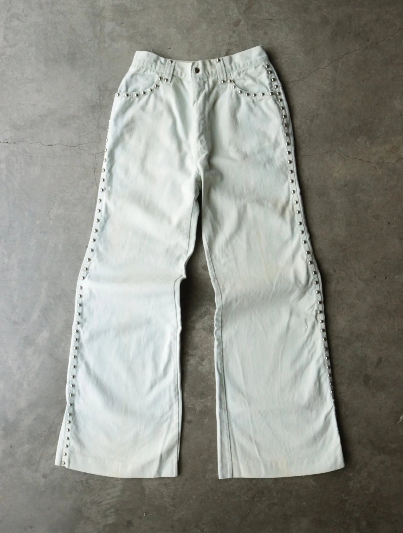 1980S STUDDED BAGGY FLARE PANTS