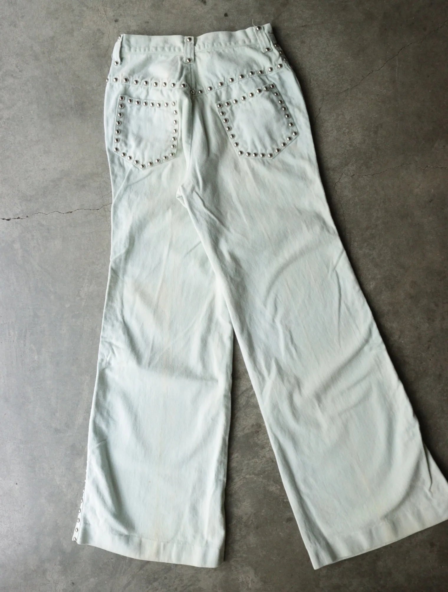 1980S STUDDED BAGGY FLARE PANTS