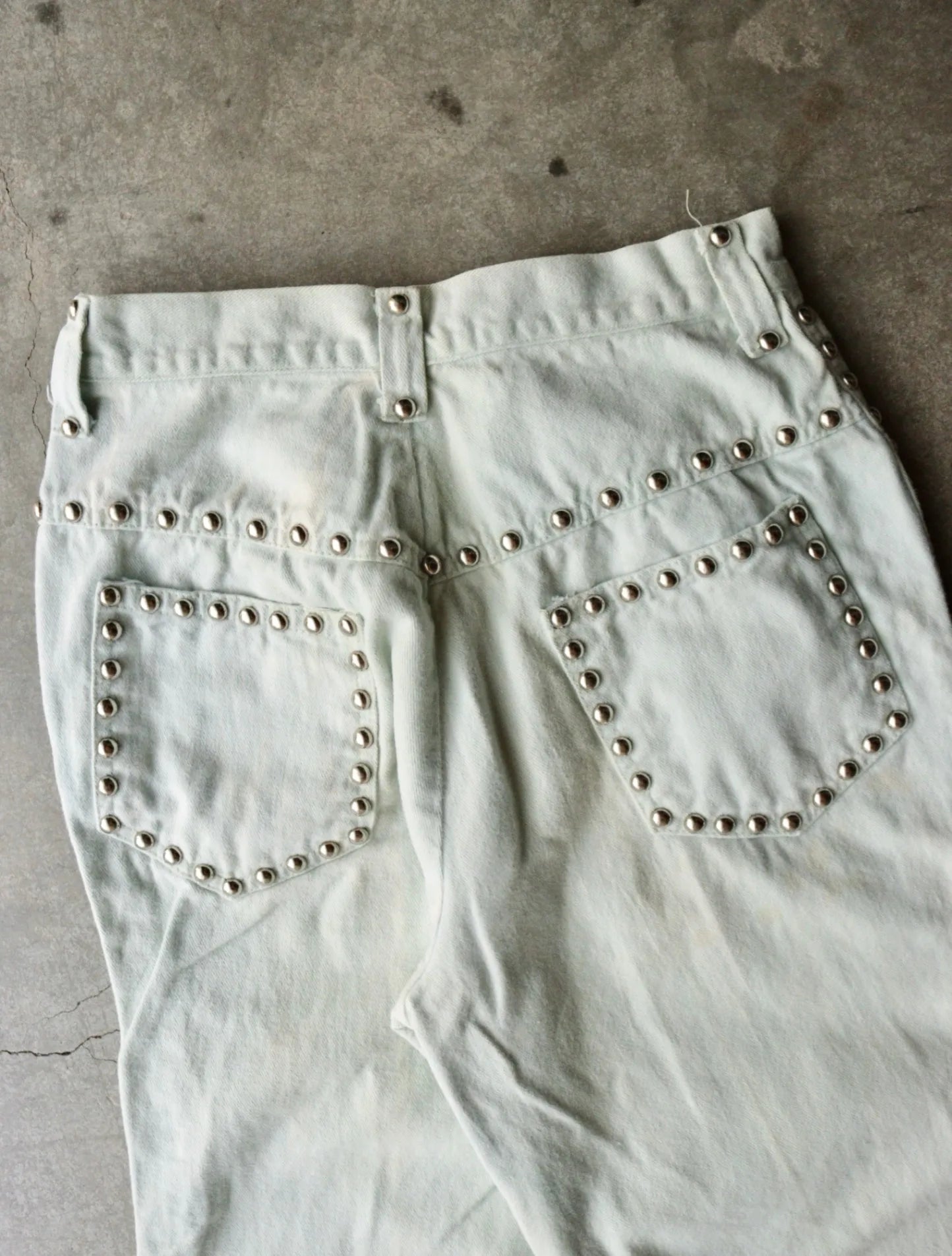 1980S STUDDED BAGGY FLARE PANTS