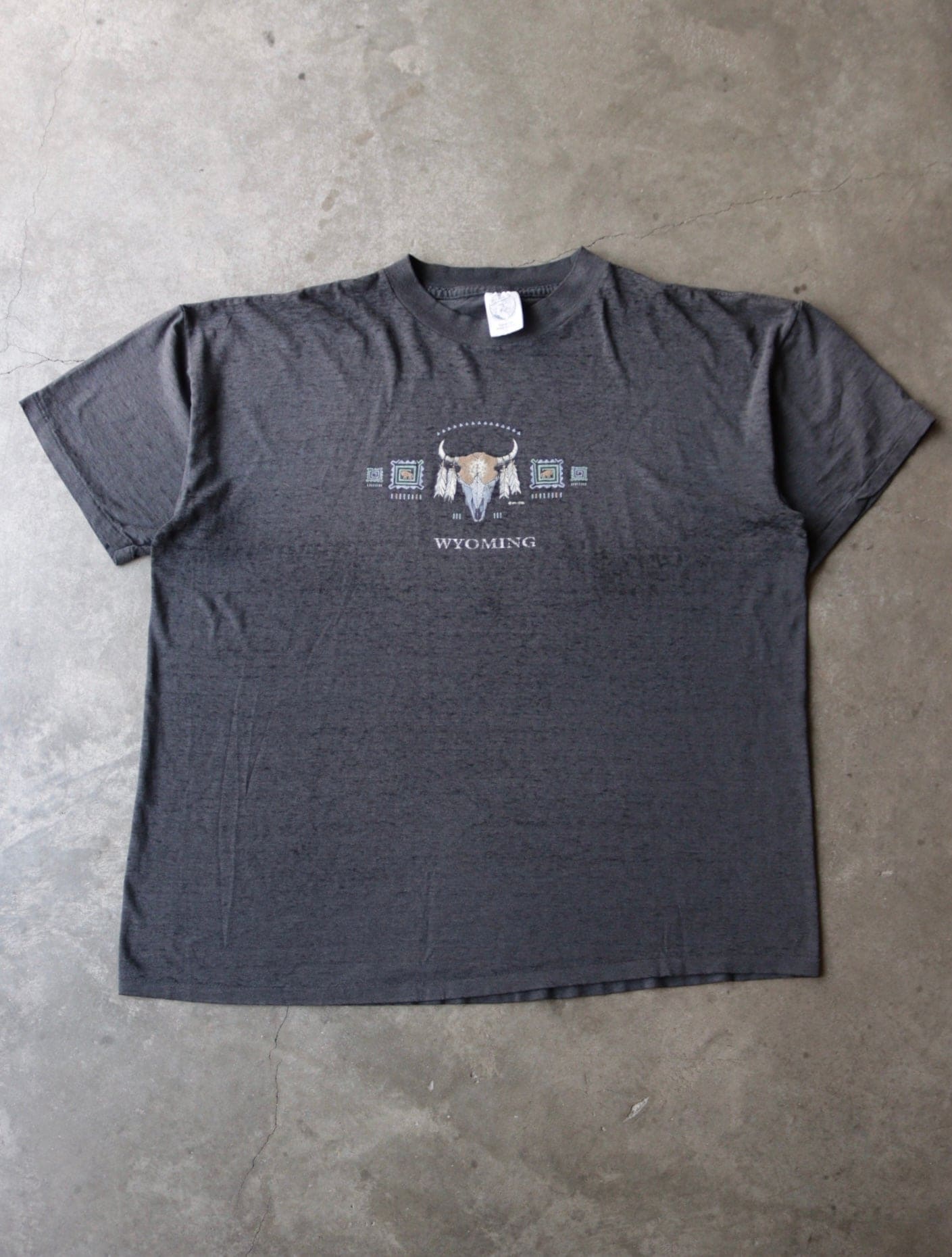 1990S FADED SHEER WYOMING TEE