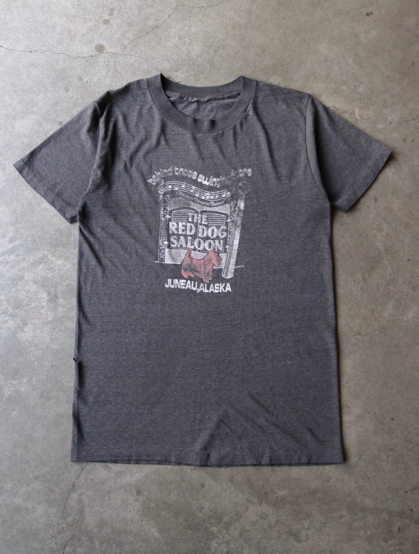 1980S FADED THE RED DOG SALOON TEE