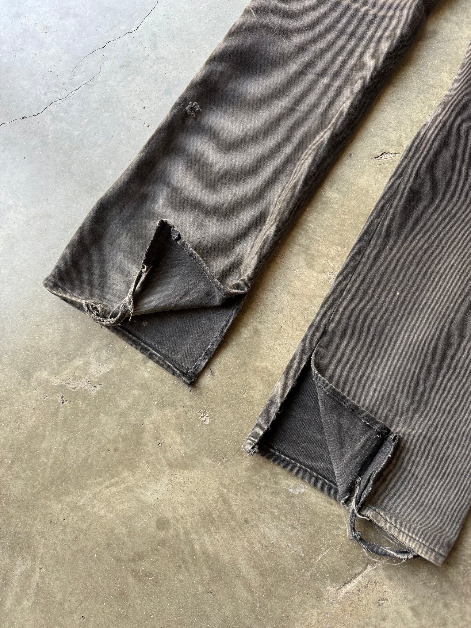 2000S CHROME HEARTS FADED BOOTCUT DENIM LE FLEUR PANTS