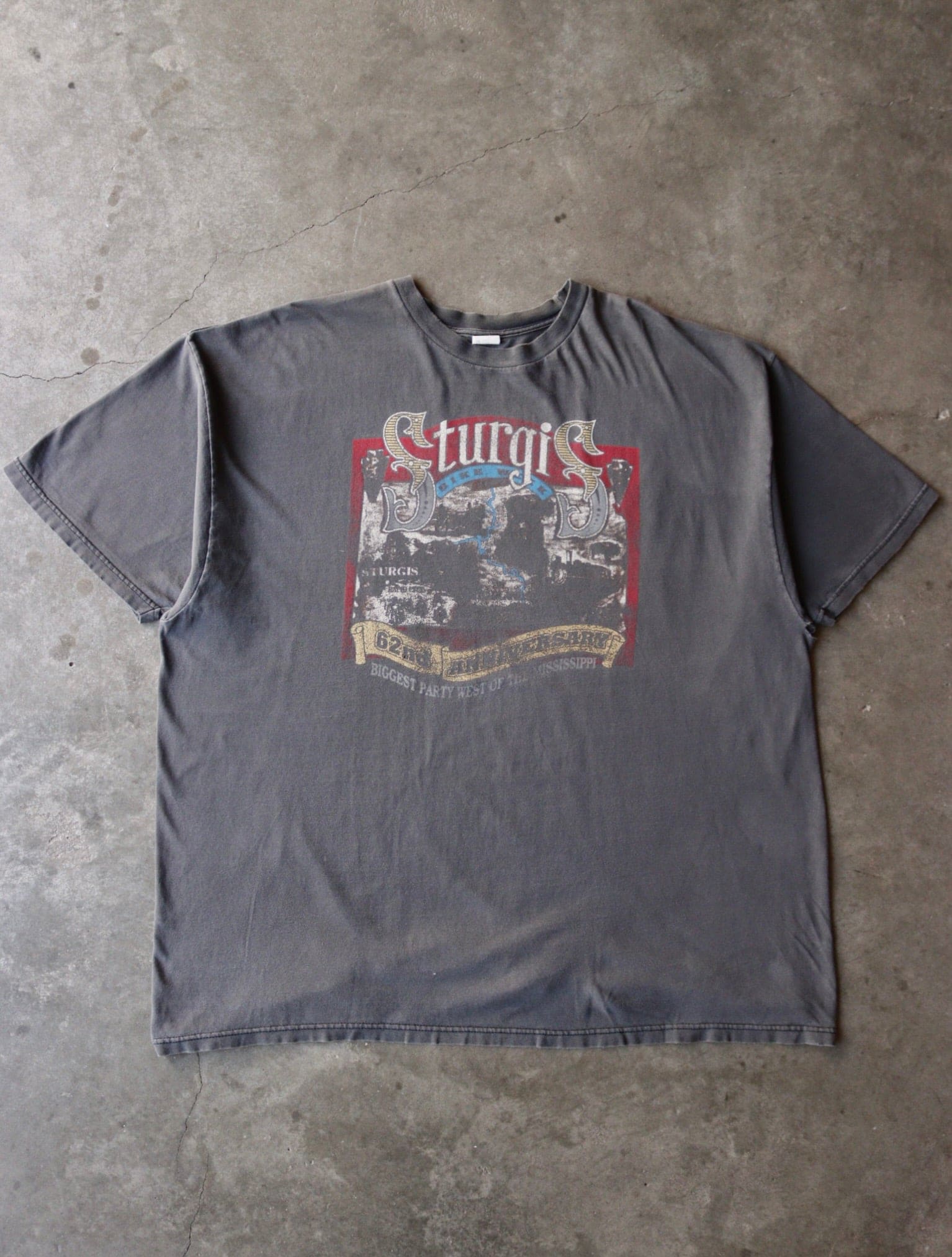 2000S FADED BLACK STURGIS TEE