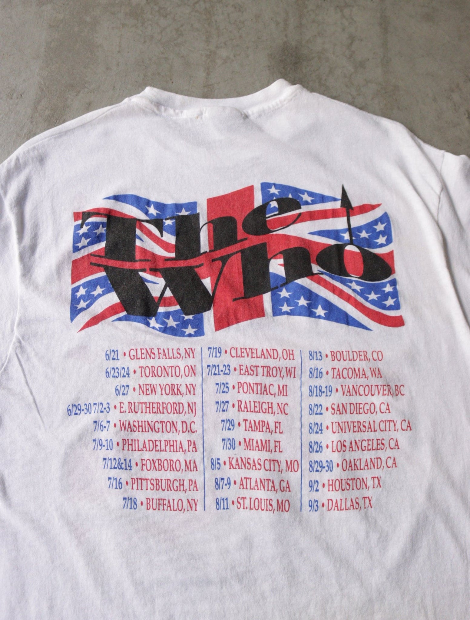 1980S THE WHO TOUR TEE