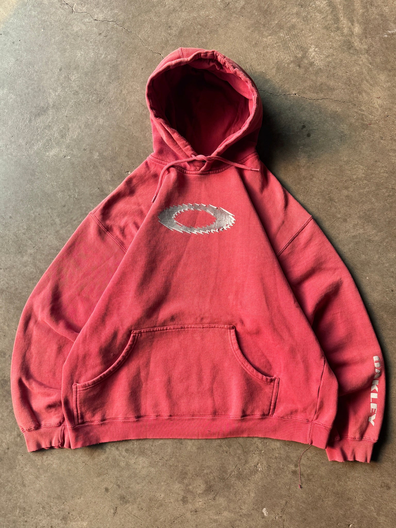 2000S OAKLEY BIG LOGO HOODED SWEATSHIRT