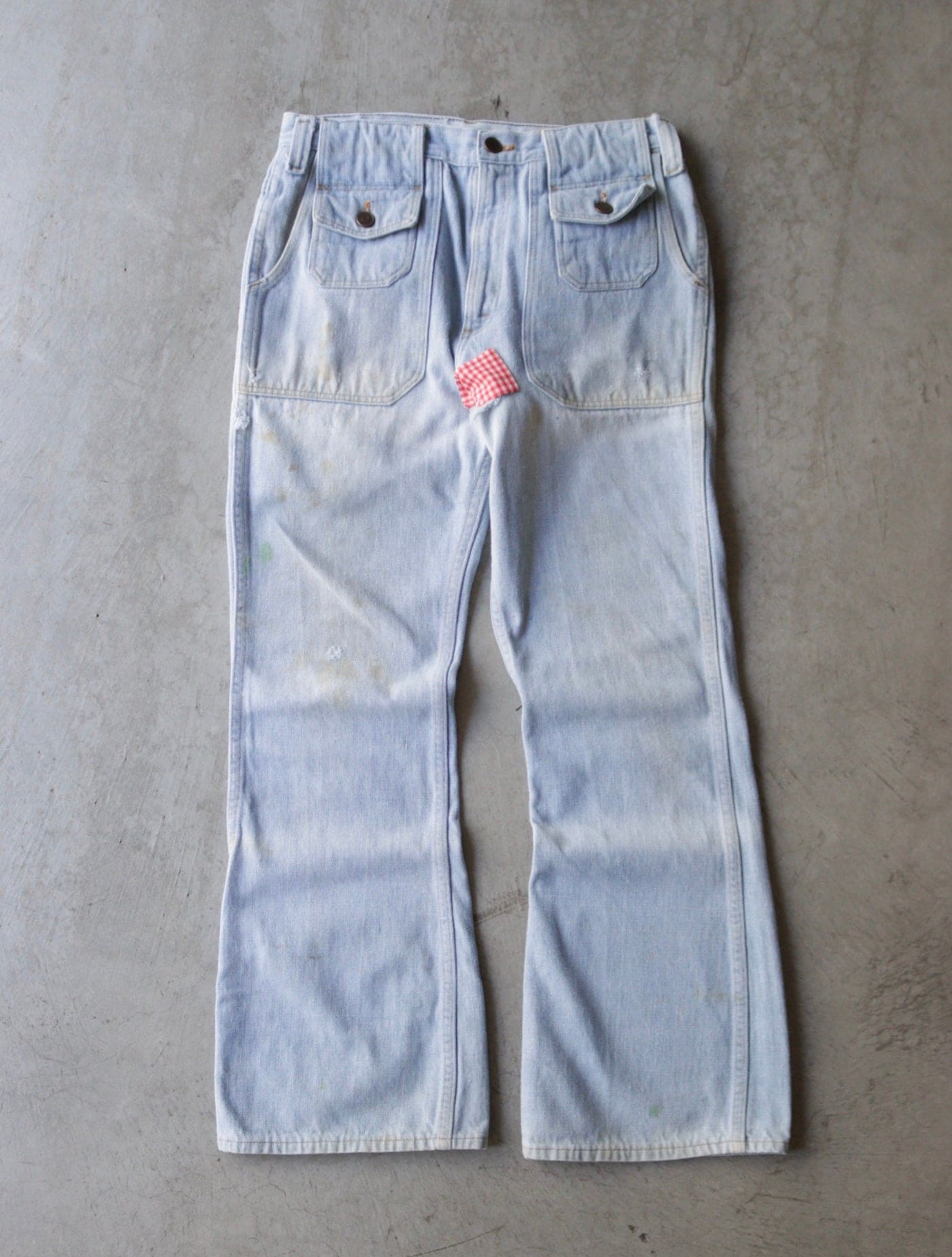 1970S FLARED REPAIRED BUSH PANTS