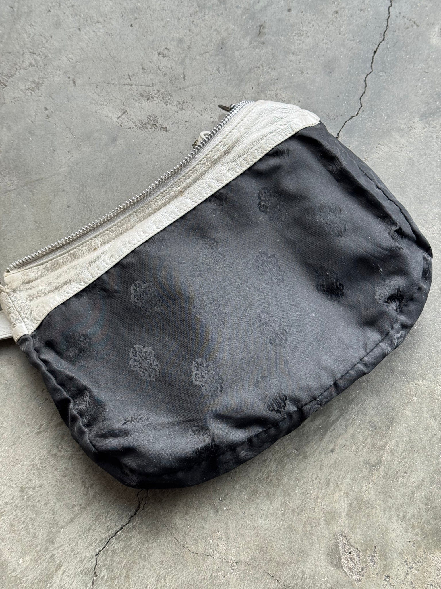 1990S CHROME HEARTS FLORAL STUDDED LEATHER HANDBAG