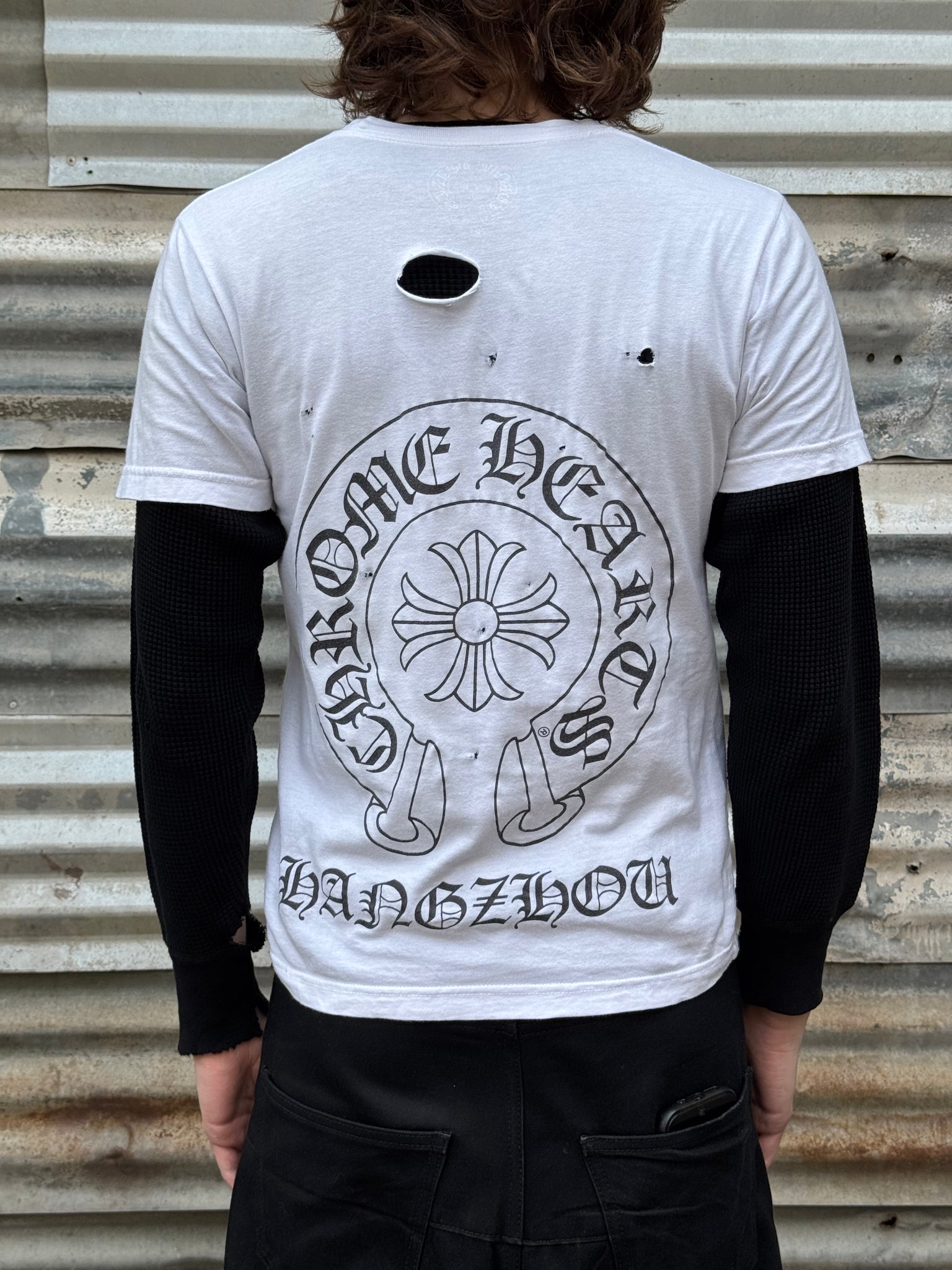 2000S CHROME HEARTS HANGZHOU TEE + + 70S WAFFLE THERMAL