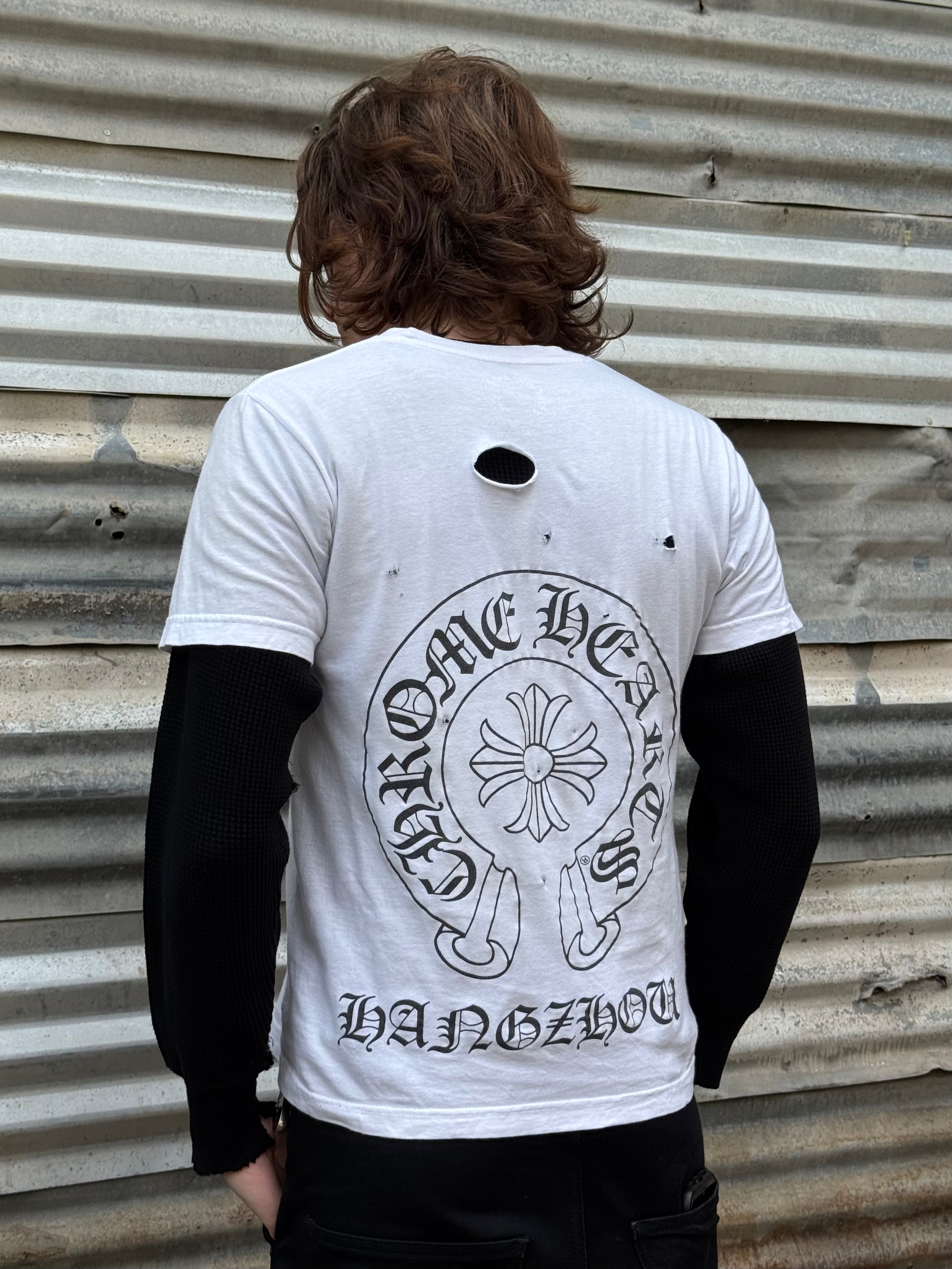 2000S CHROME HEARTS HANGZHOU TEE + + 70S WAFFLE THERMAL – TWO FOLD