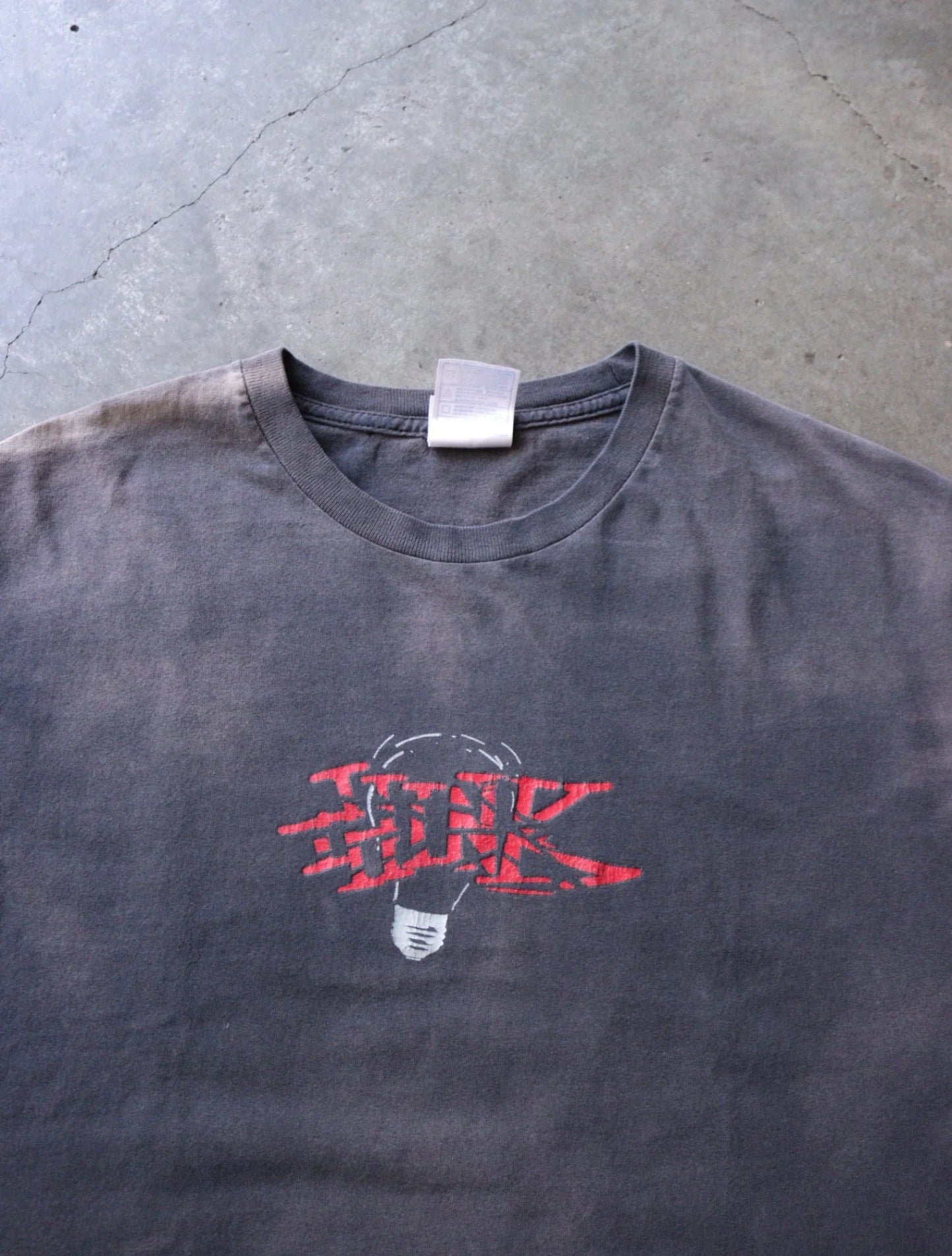 2000S SUN FADED THINK SKATEBOARDS TEE