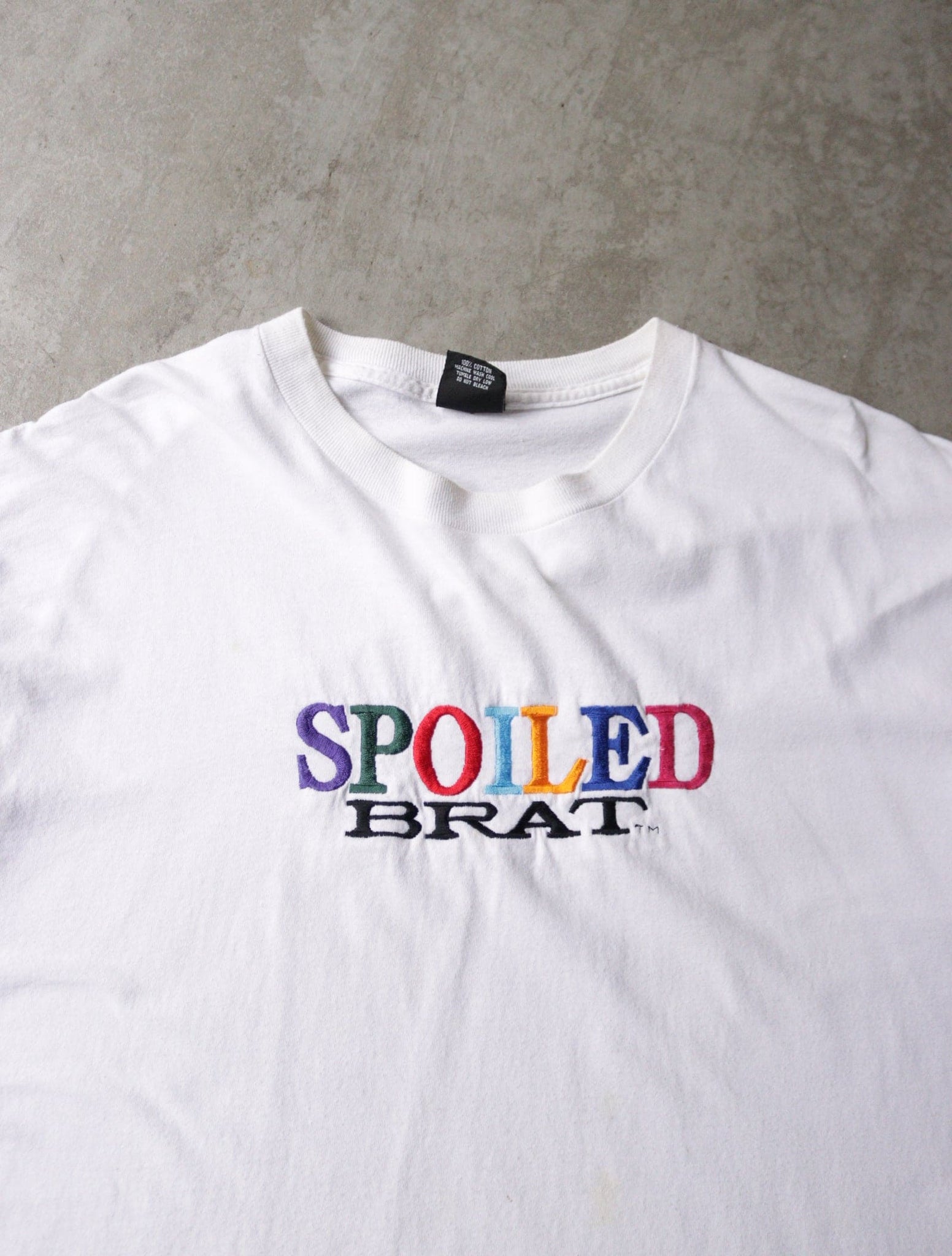 1990S EMBROIDERED SPOILED BRAT TEE