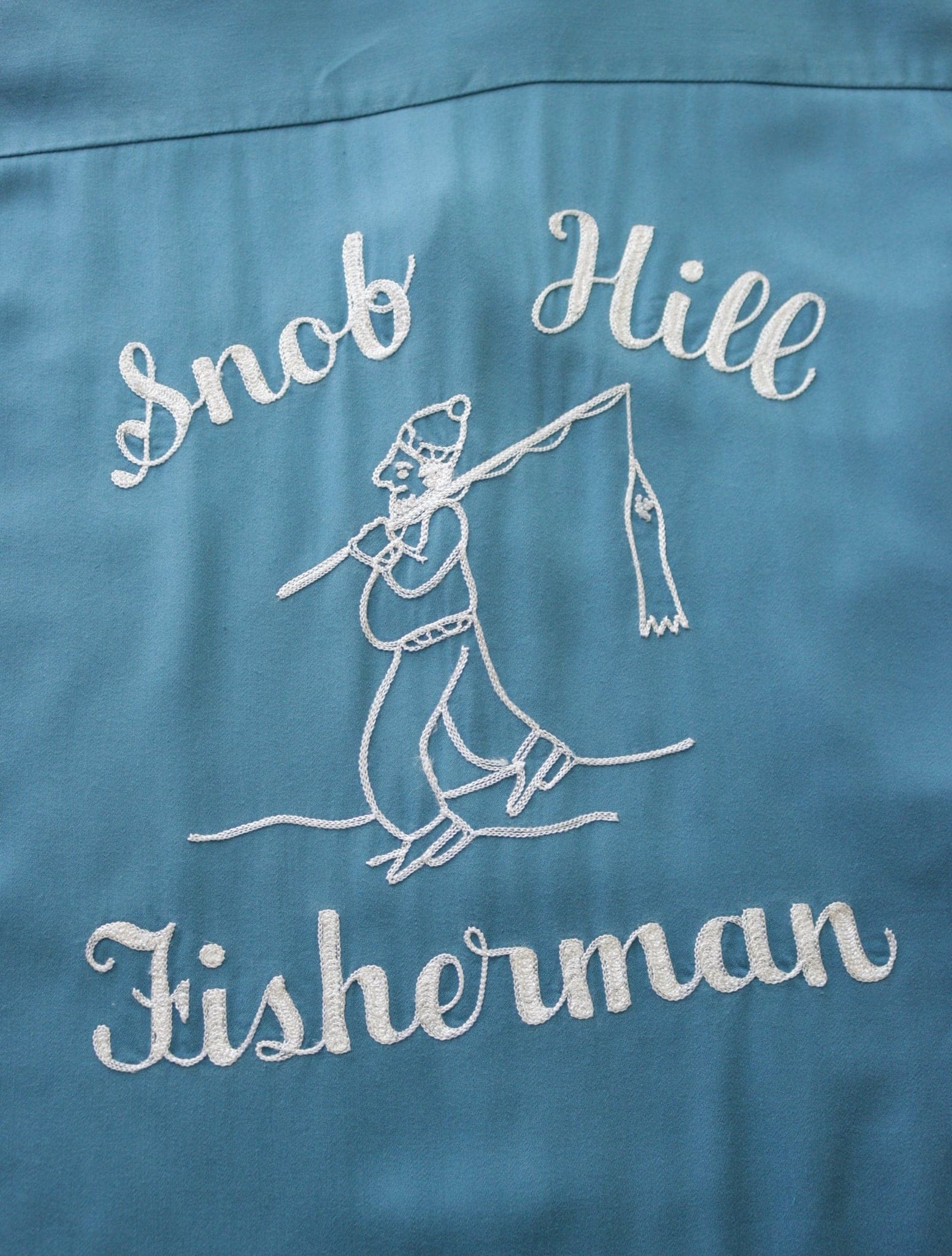 1940S SNOB HILL FISHERMAN CHAINSTITCH BOWLING SHIRT