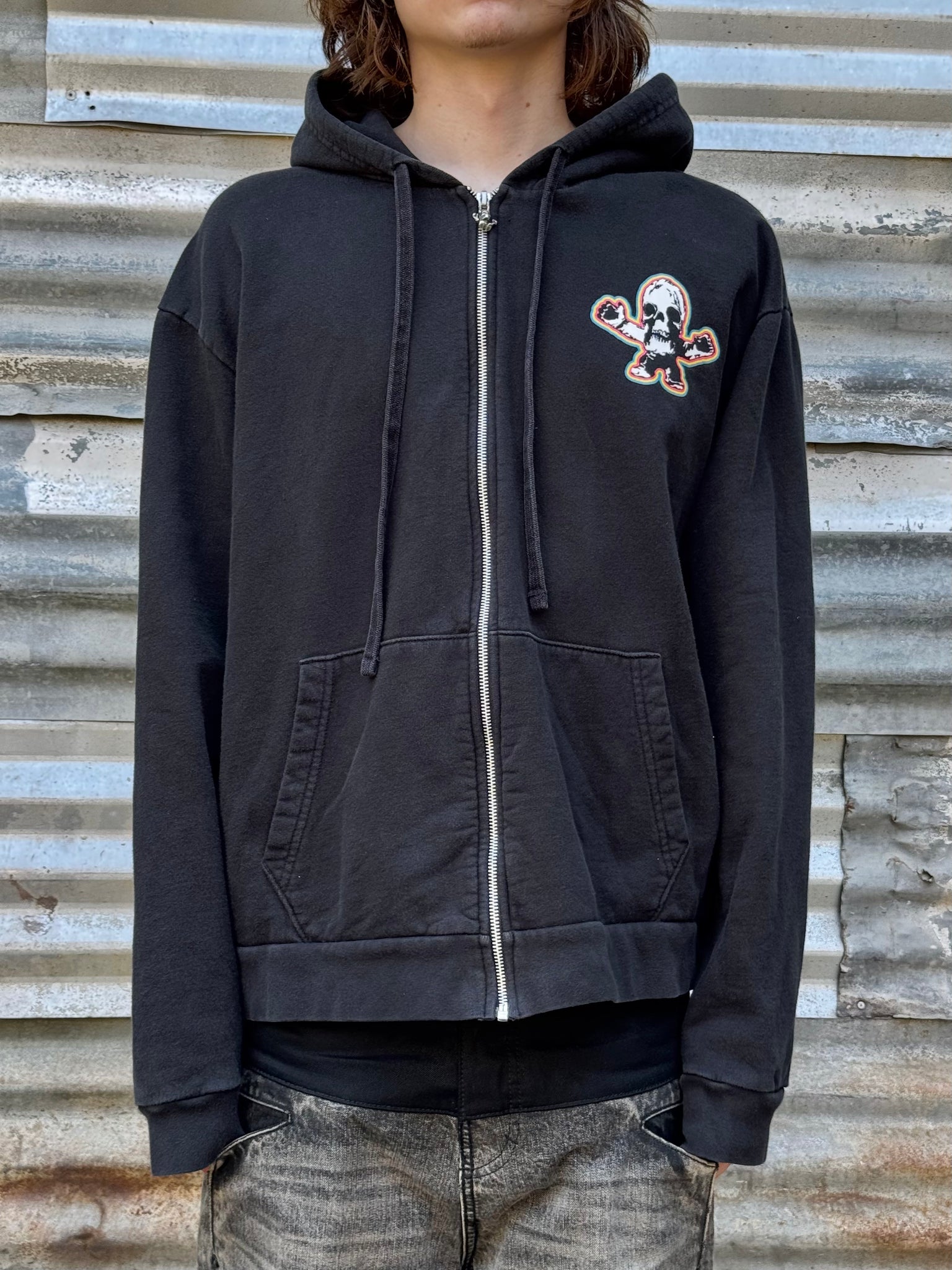 2000S CHROME HEARTS FOTI ZIP UP HOODED SWEATSHIRT