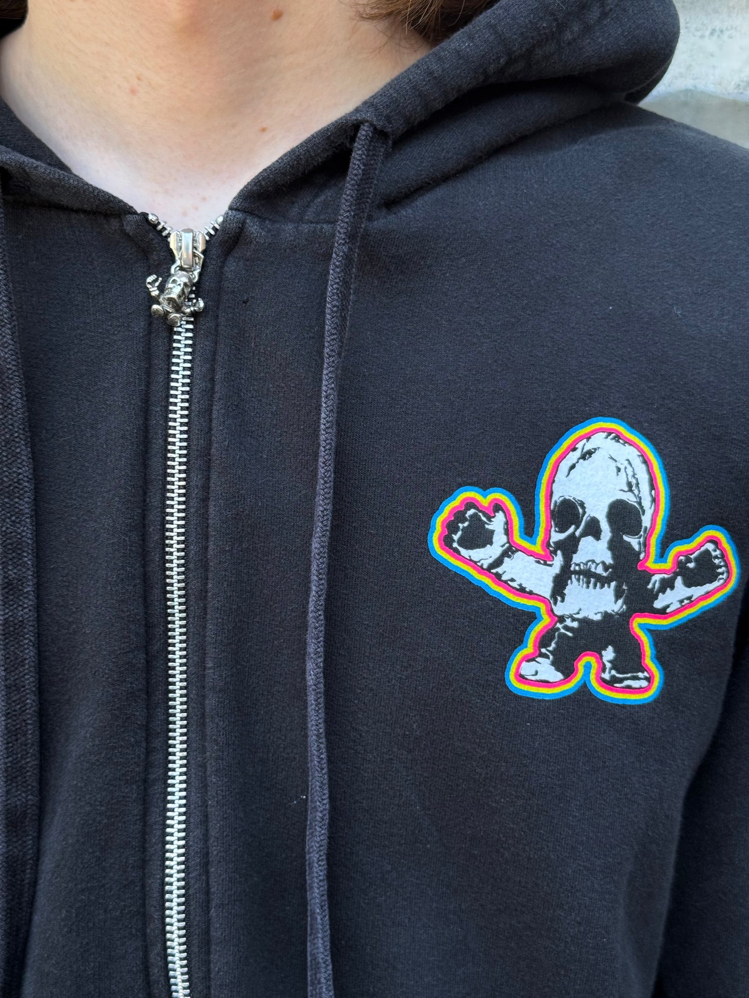 2000S CHROME HEARTS FOTI ZIP UP HOODED SWEATSHIRT
