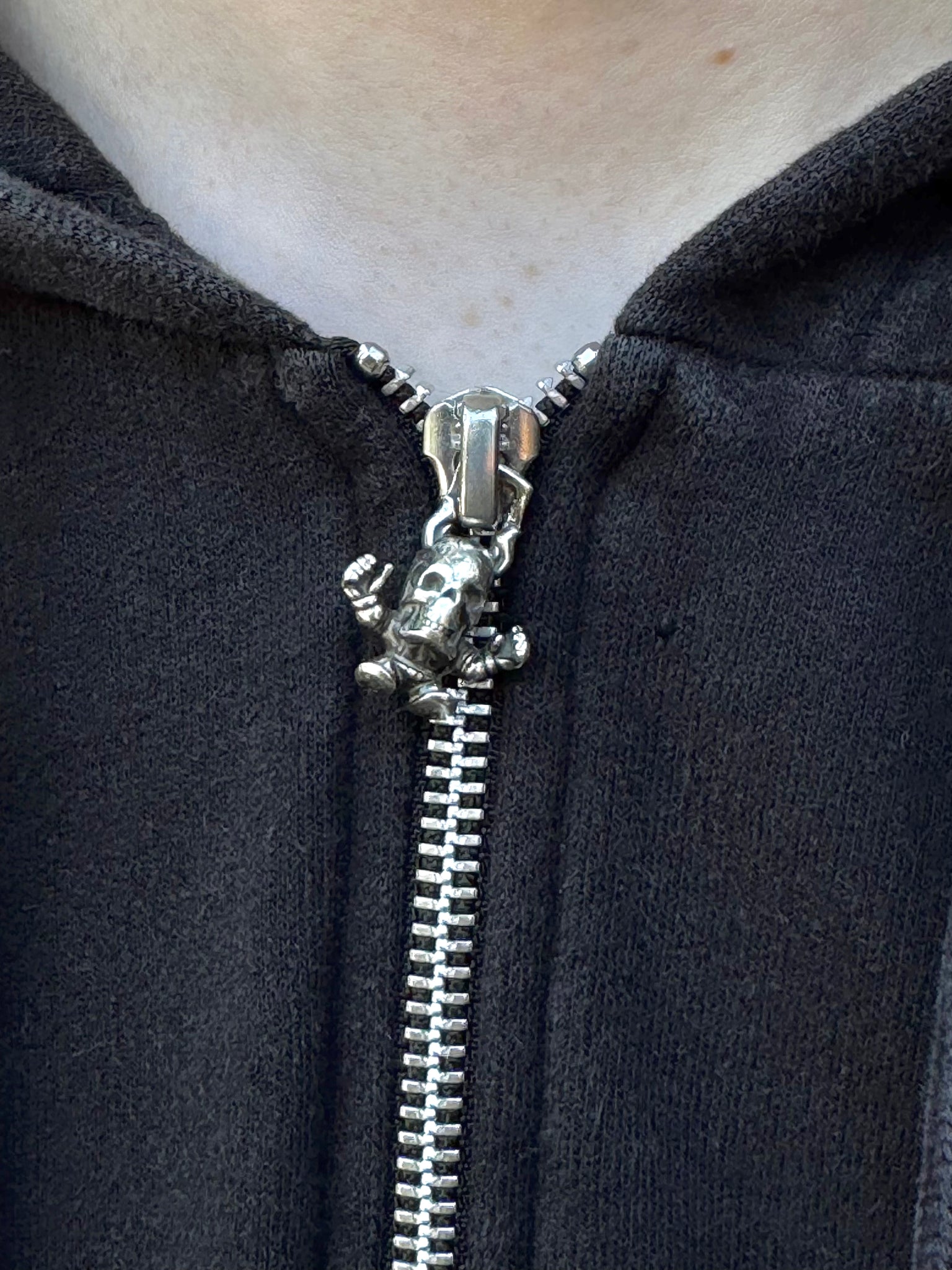2000S CHROME HEARTS FOTI ZIP UP HOODED SWEATSHIRT