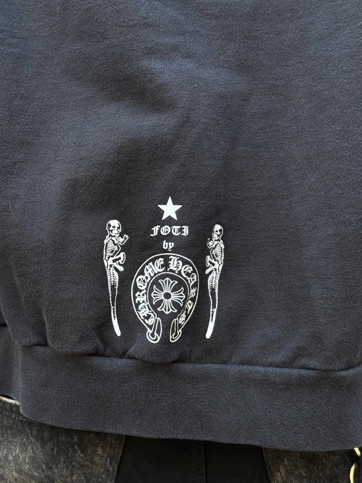 2000S CHROME HEARTS FOTI ZIP UP HOODED SWEATSHIRT