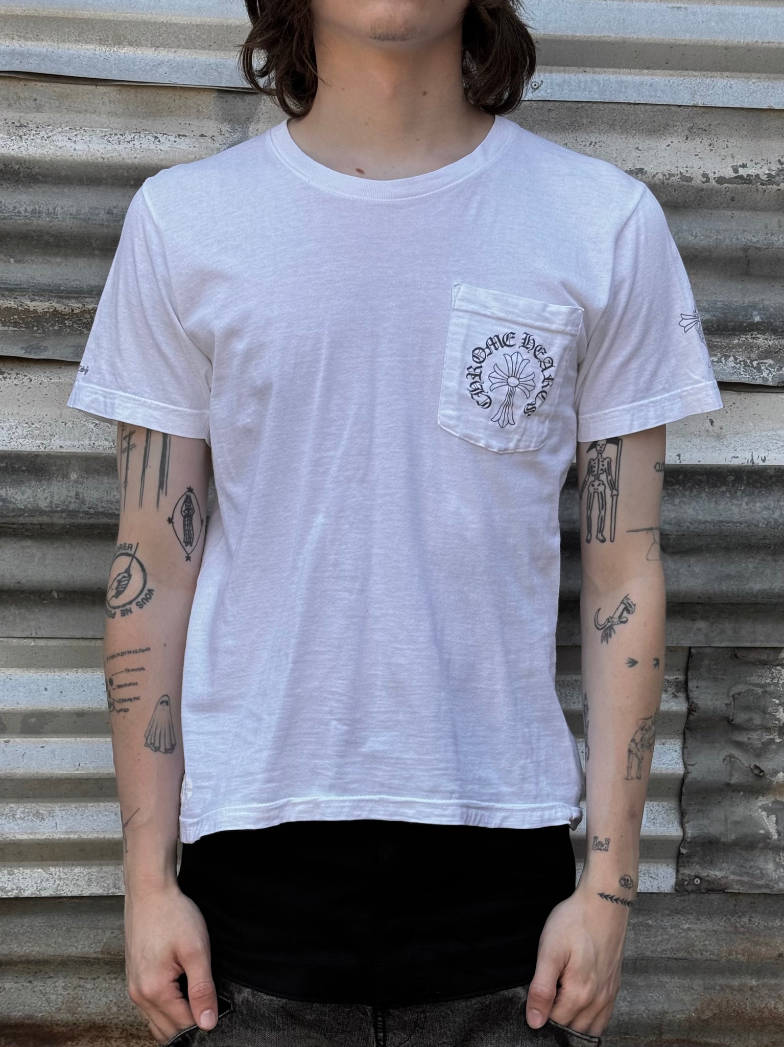 2000S CHROME HEARTS TONAL LOGO TEE